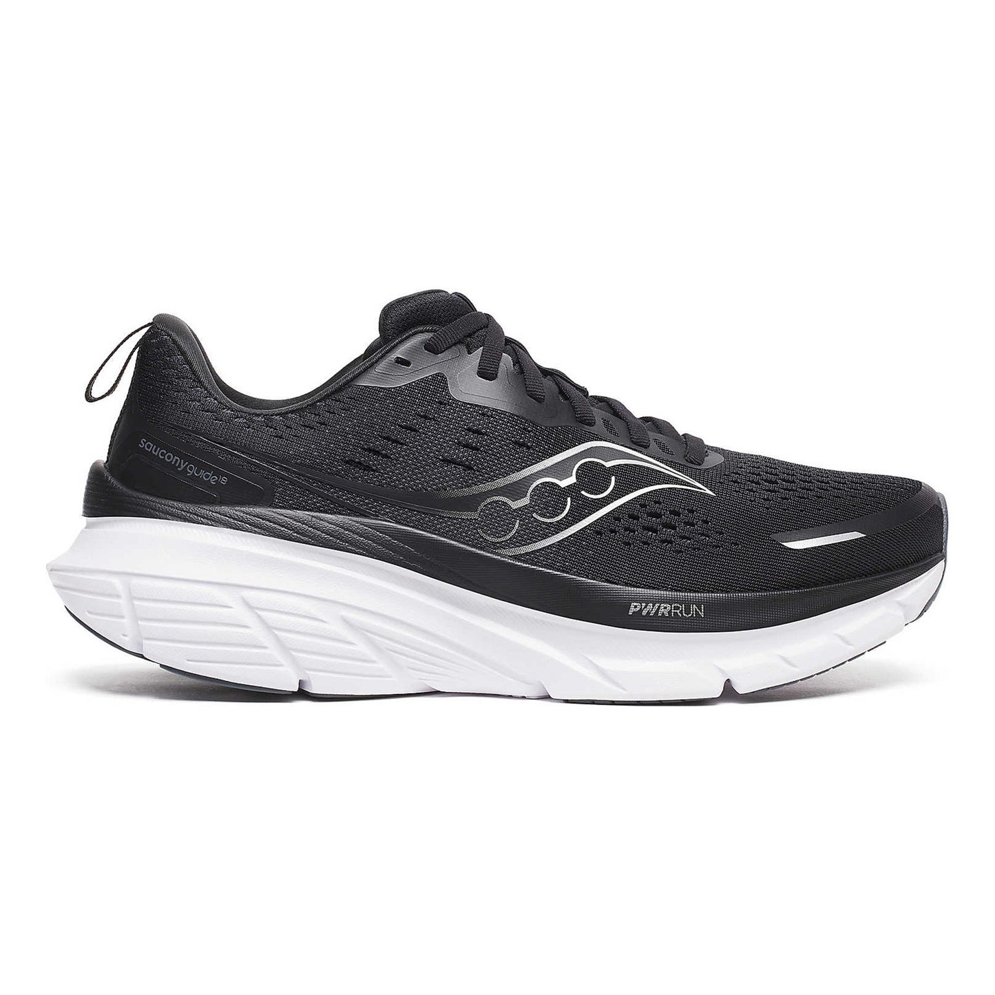 Saucony Guide 18 Wide Zapatilla De Estabilidad Hombres-Negro,Blanco