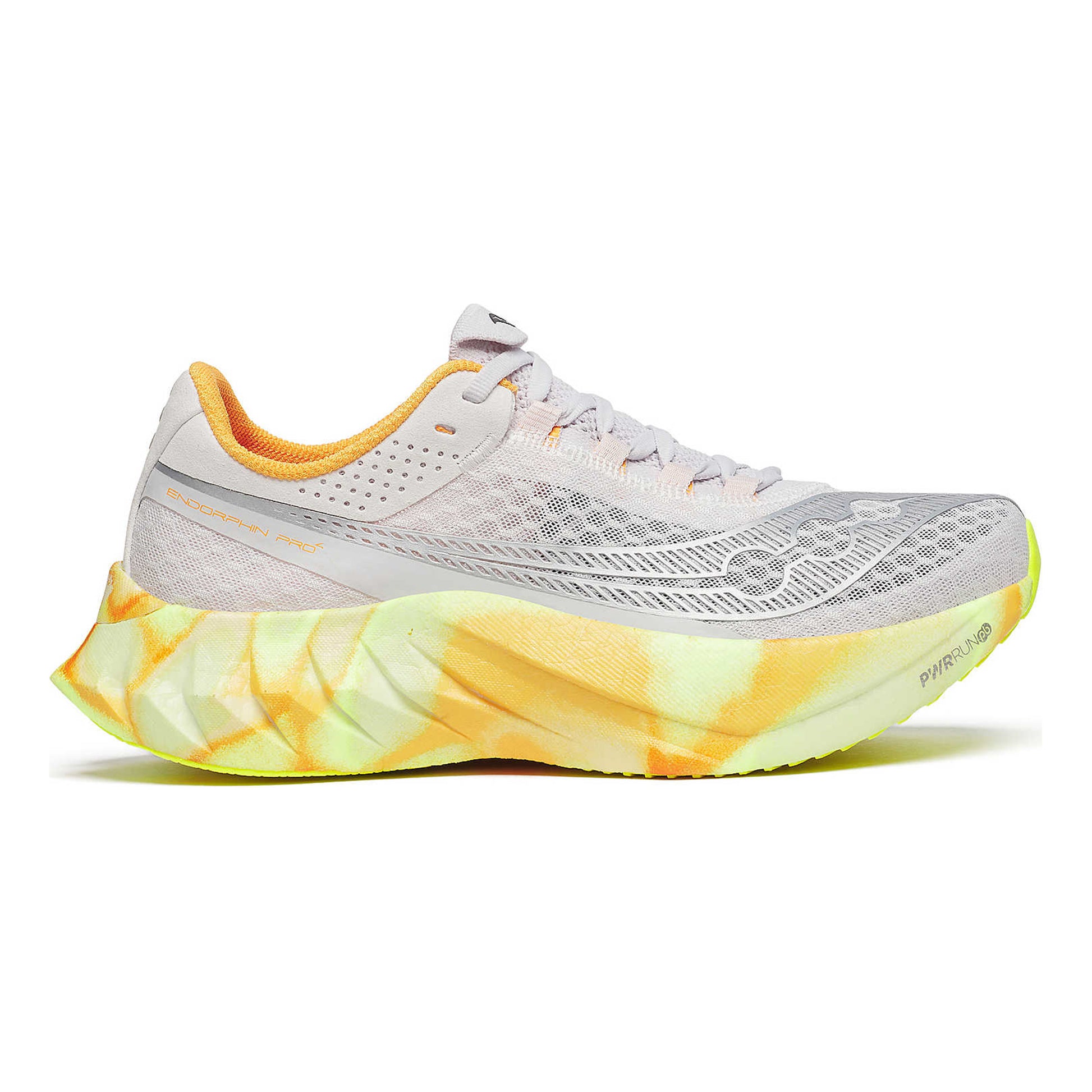 Saucony Endorphin Pro 4 Zapatilla De Competición Mujeres-Gris,Naranja