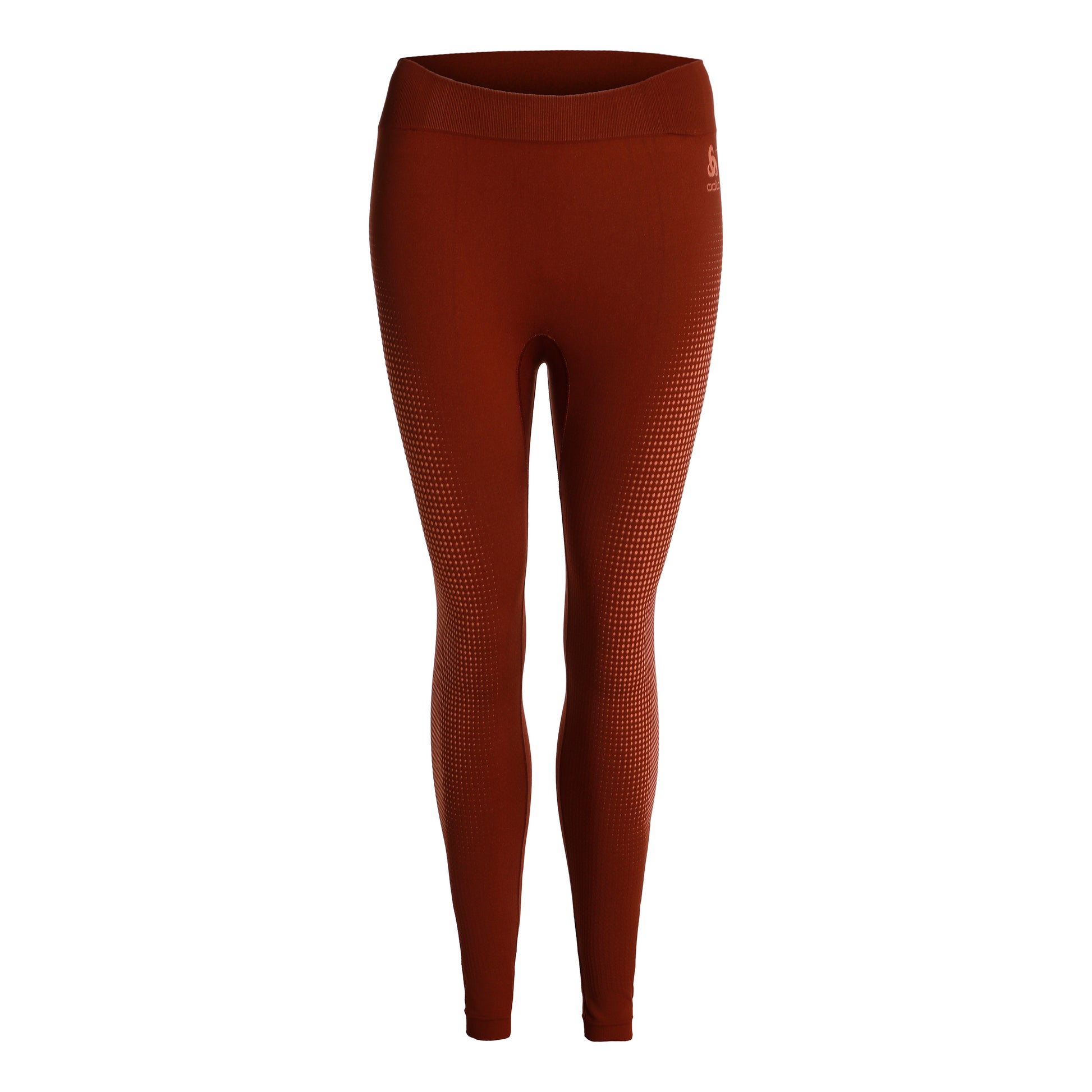 Odlo Performance Warm Eco Big Logo Bottom Long Malla Mujeres-Berry