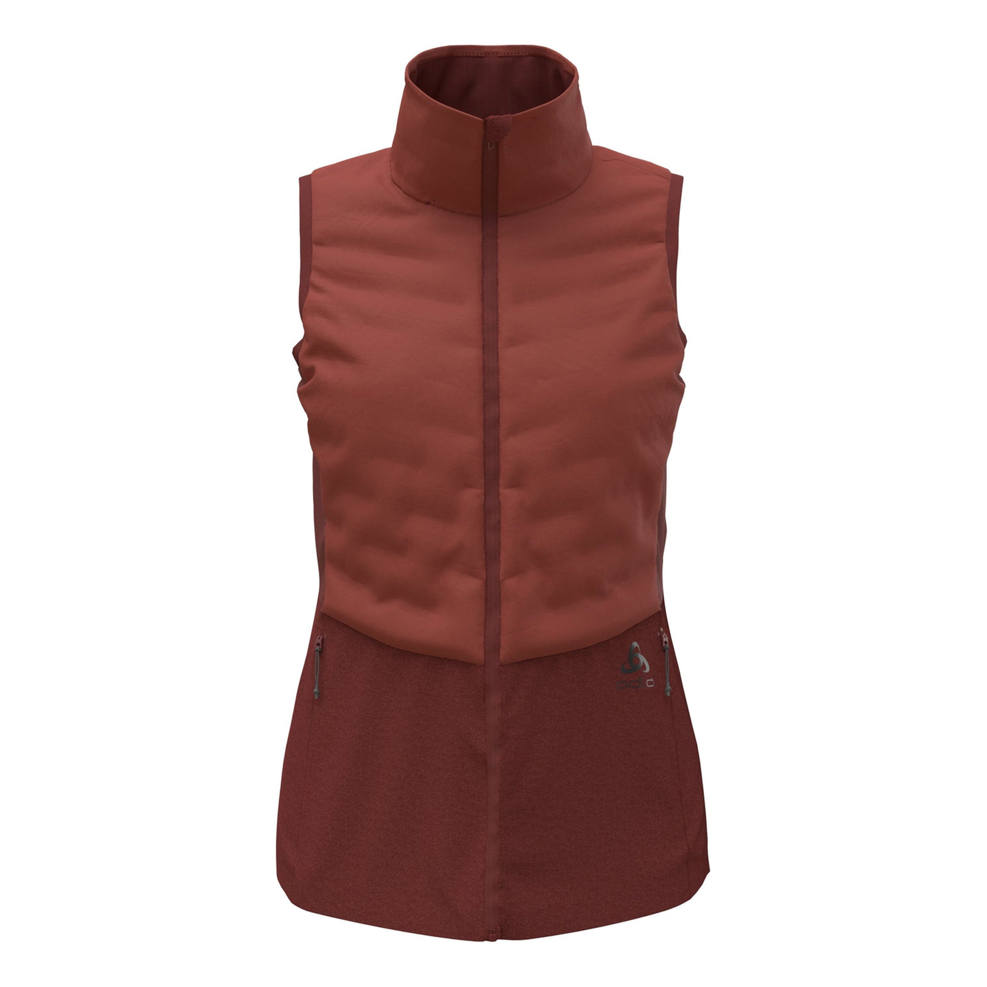 Odlo Zeroweight Insulator Chalecos para correr Mujeres - rojo, berry