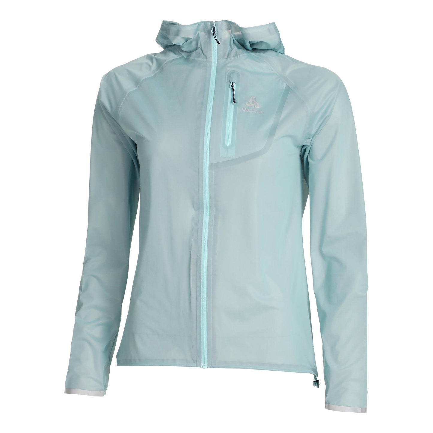 Odlo Zeroweight Dual Dry PK Waterproof Chaqueta para correr Mujeres - turquesa,