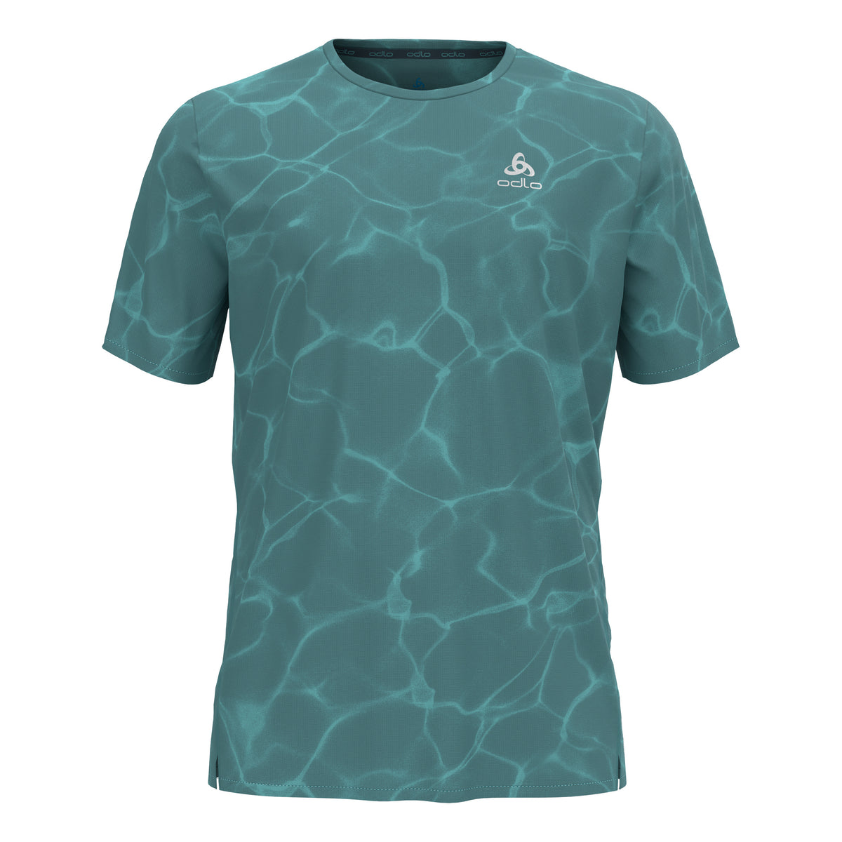 Odlo Zeroweight Chill-Tec Crew Neck Camiseta de running Hombres - azul-gris,