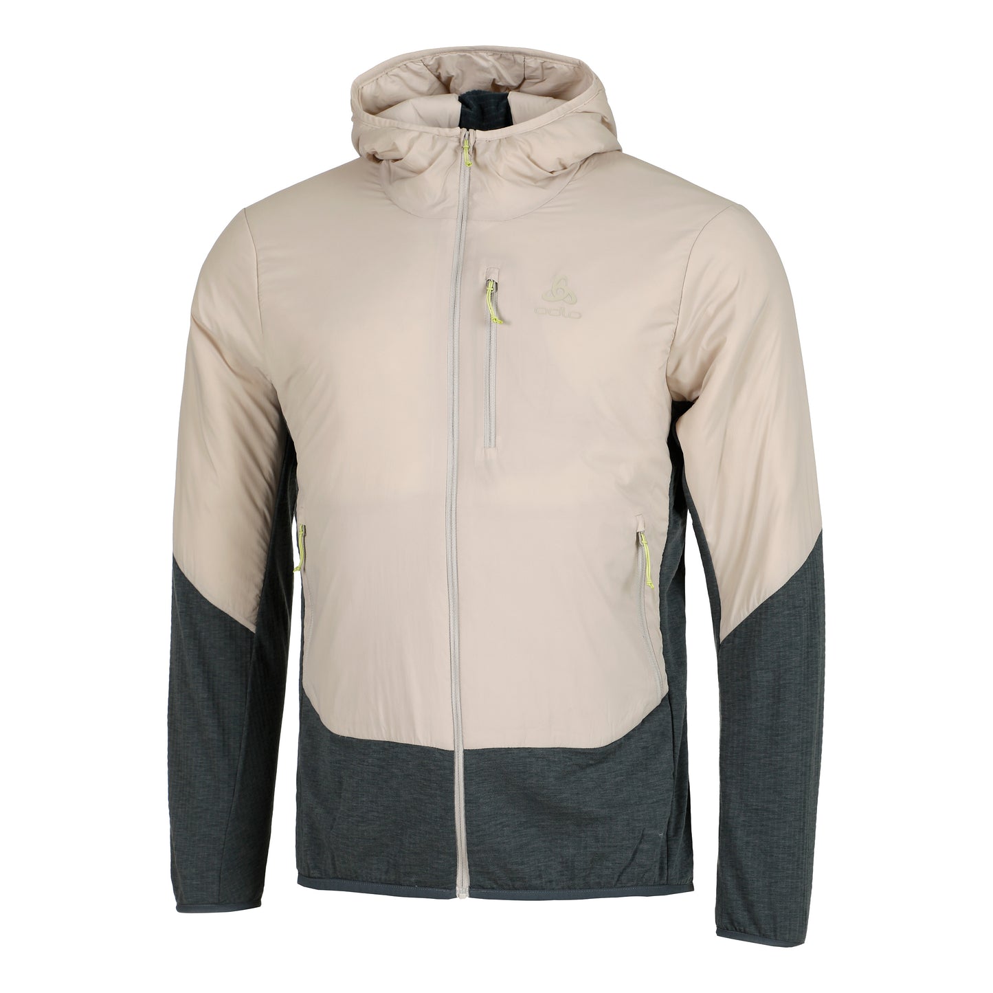 Odlo Ascent Hybrid insulated Chaqueta para correr Hombres - plateado, gris oscuro