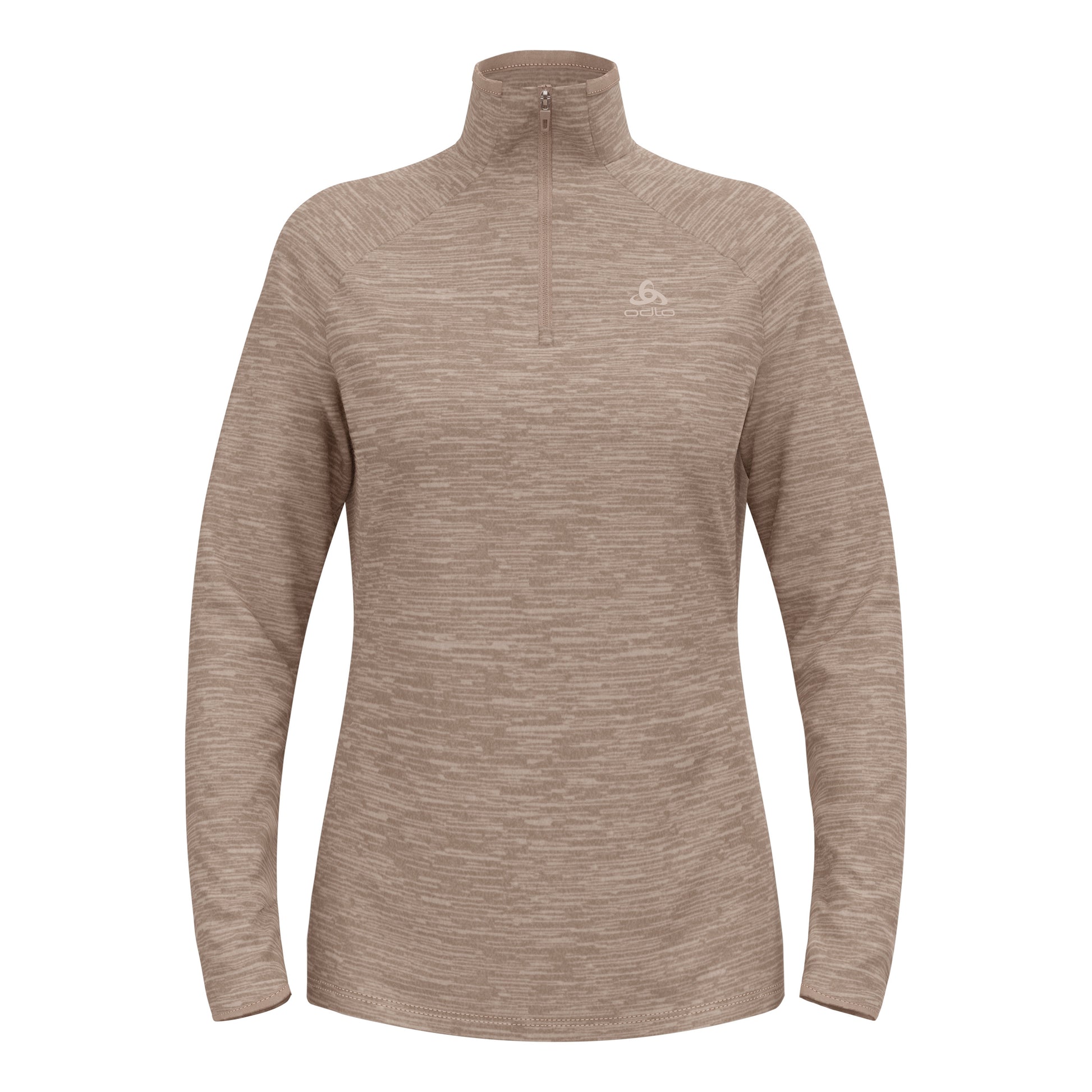 Odlo Essential Thermal Mid Layer 1/2 Zip Camiseta De Manga Larga Mujeres-Gris