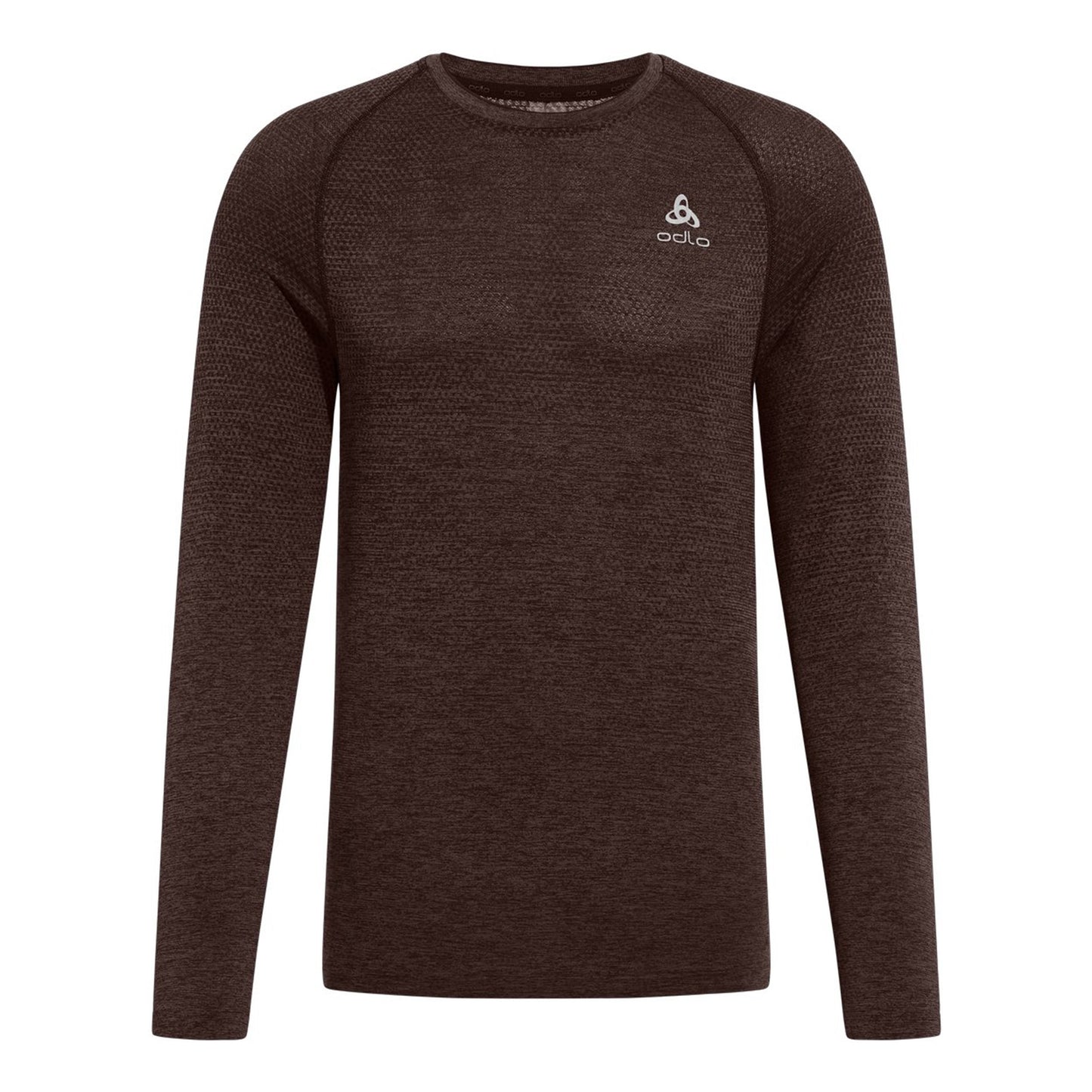 Odlo Essential Seamless Camiseta De Manga Larga Hombres-Marrón