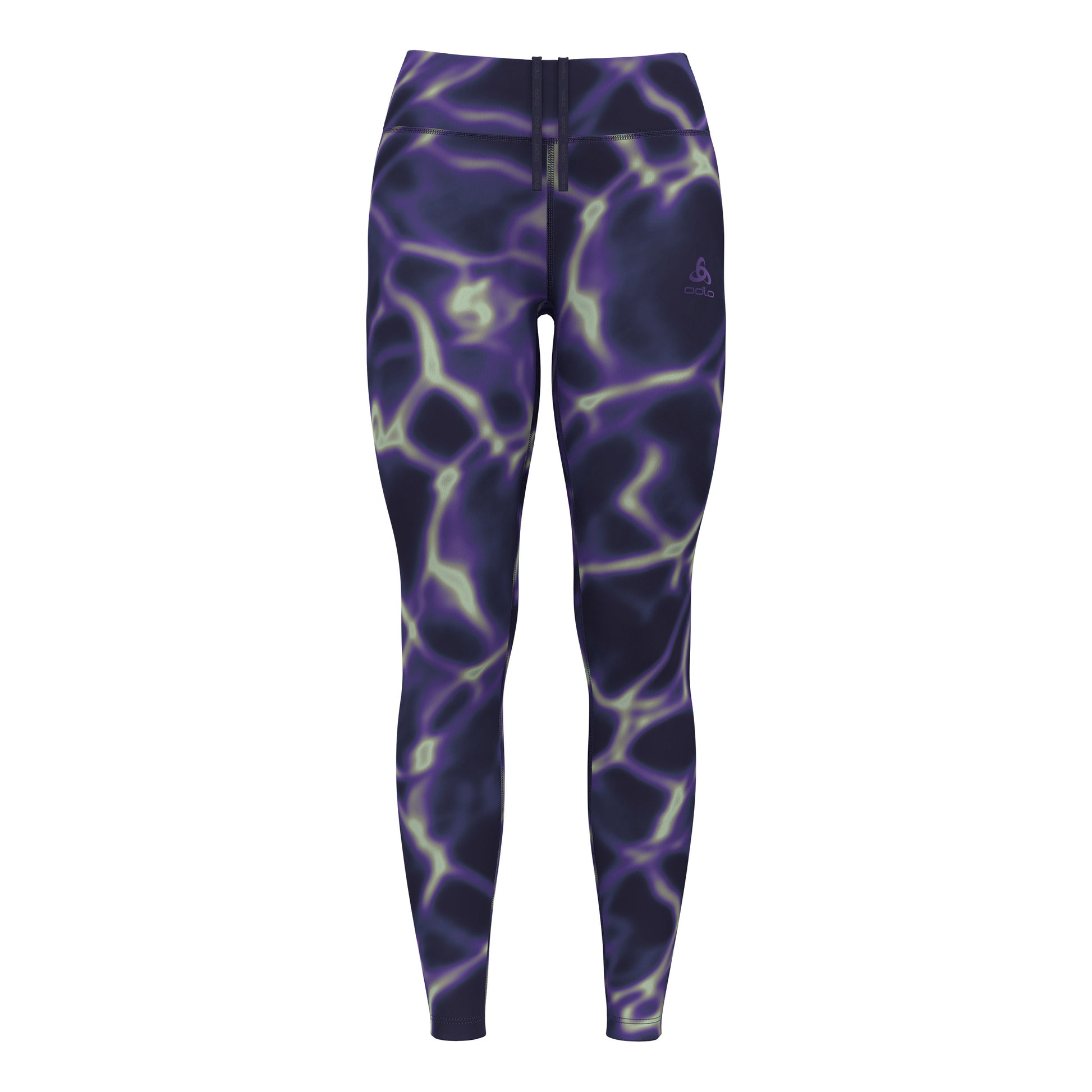 Odlo Zeroweight Print Mallas Para Correr Mujeres-Lila