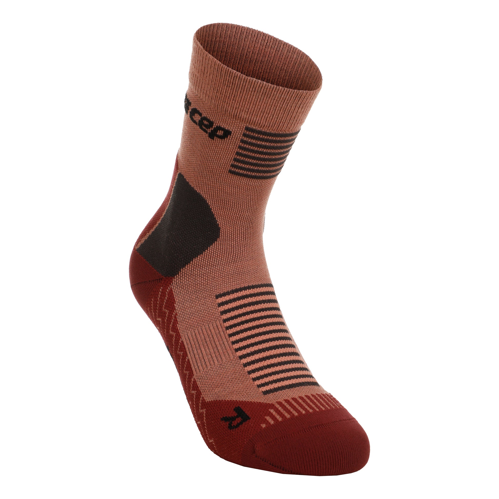 CEP Cold Weather Mid Cut V2 Calcetines de compresión Mujeres - rosa viejo,