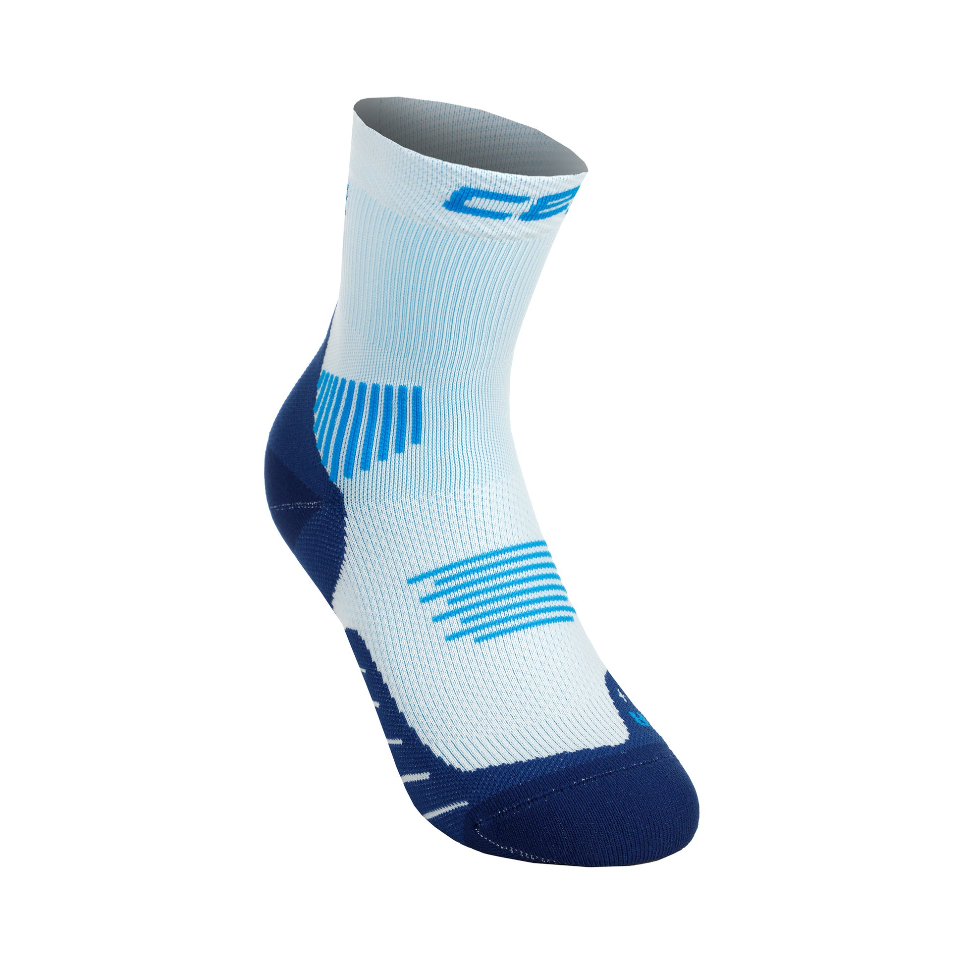 CEP Core Mid Cut 5.0 Calcetines De Compresión Mujeres-Azul Claro,Azul Oscuro