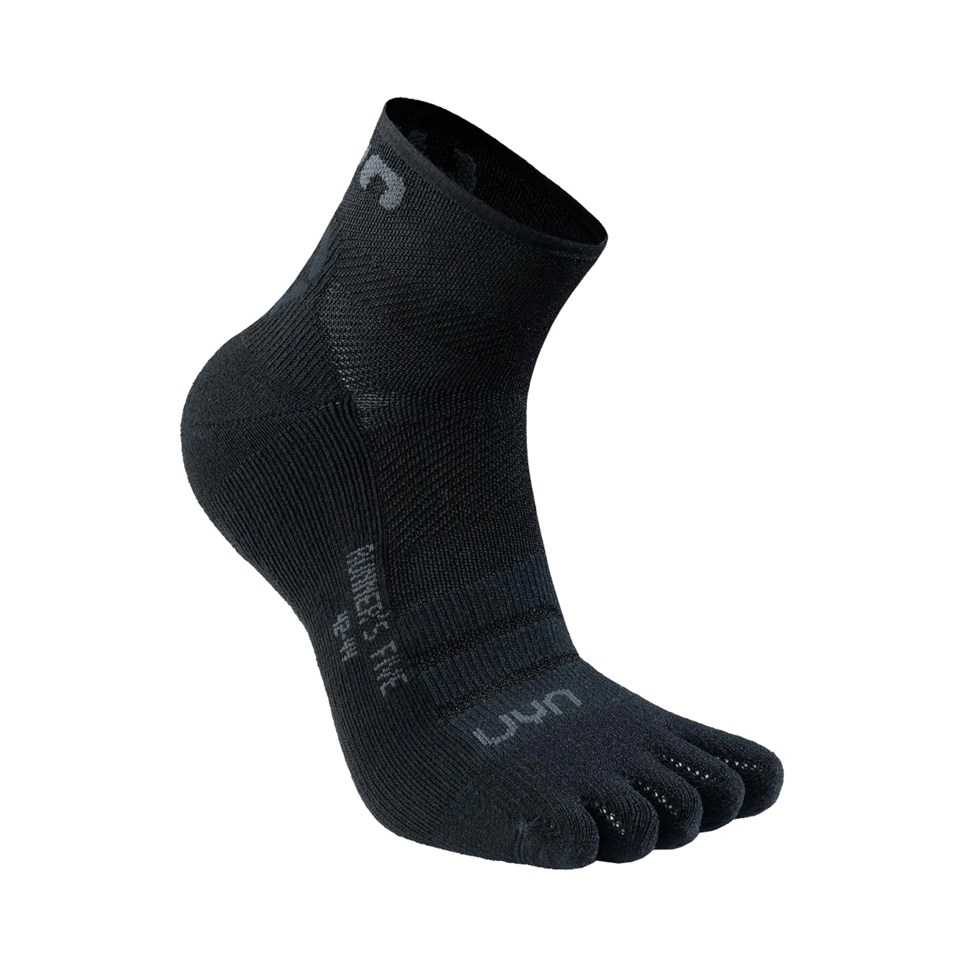 UYN Runner'S Five Low Cut Calcetines Para Correr Mujeres-Negro