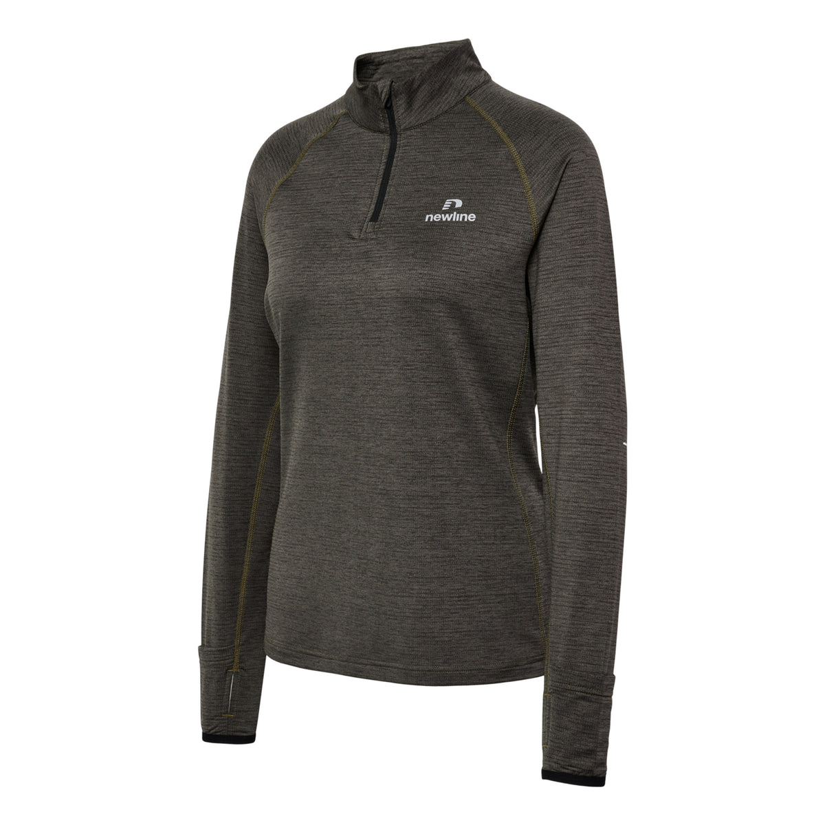 Newline Pace Half-Zip Top De Running Mujeres-Gris