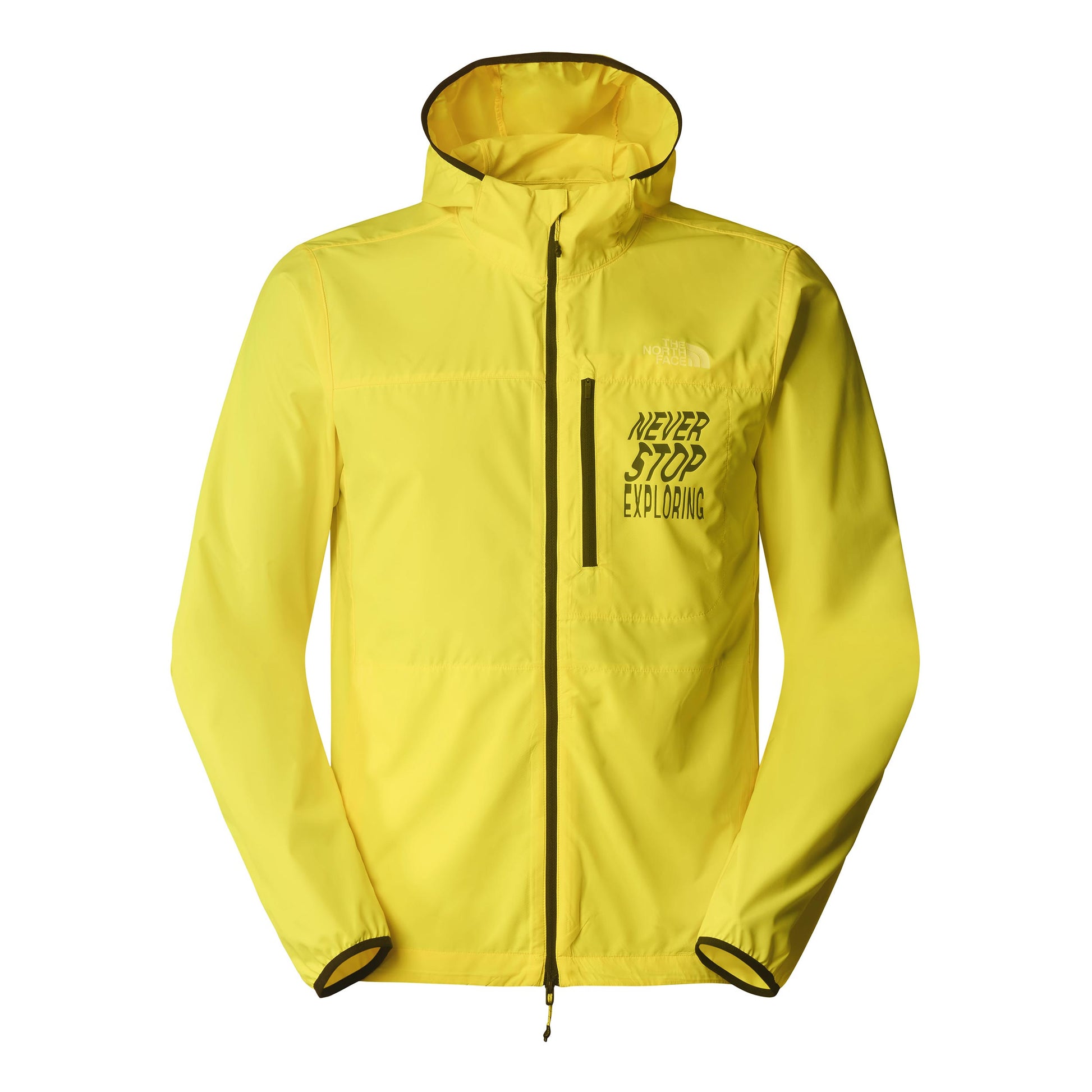 The North Face Higher Run Wind Chaqueta para correr Hombres - amarillo neón,