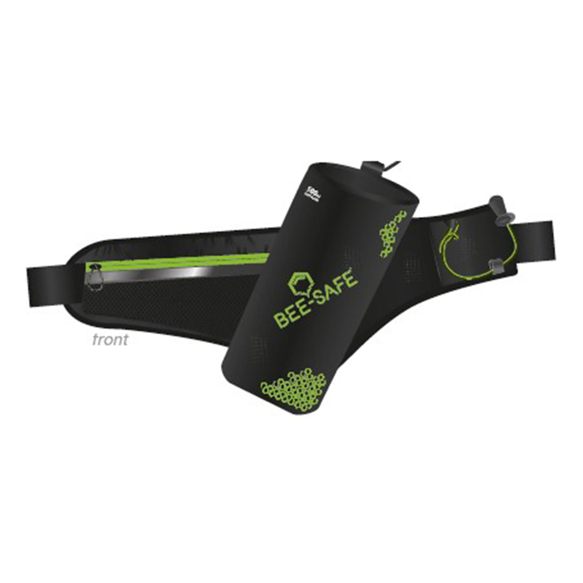 Bee-Safe (excl. 500ml) Cinturón Para Correr-Negro,Lima