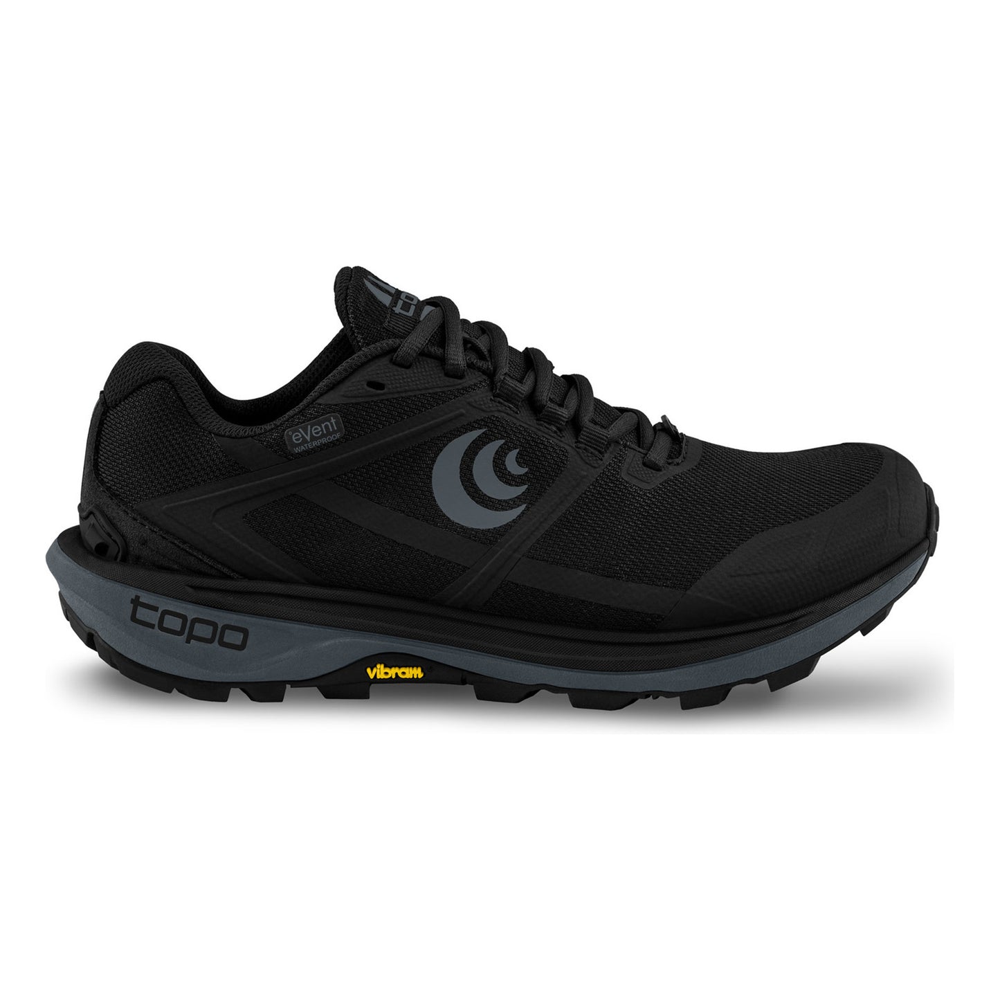 TOPO ATHLETIC Terraventure 4 WP Zapatilla Trail Hombres-Negro,Gris