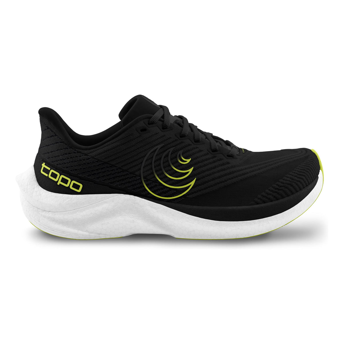 TOPO ATHLETIC Cyclone 3 Zapatilla De Competición Hombres-Negro,Lima
