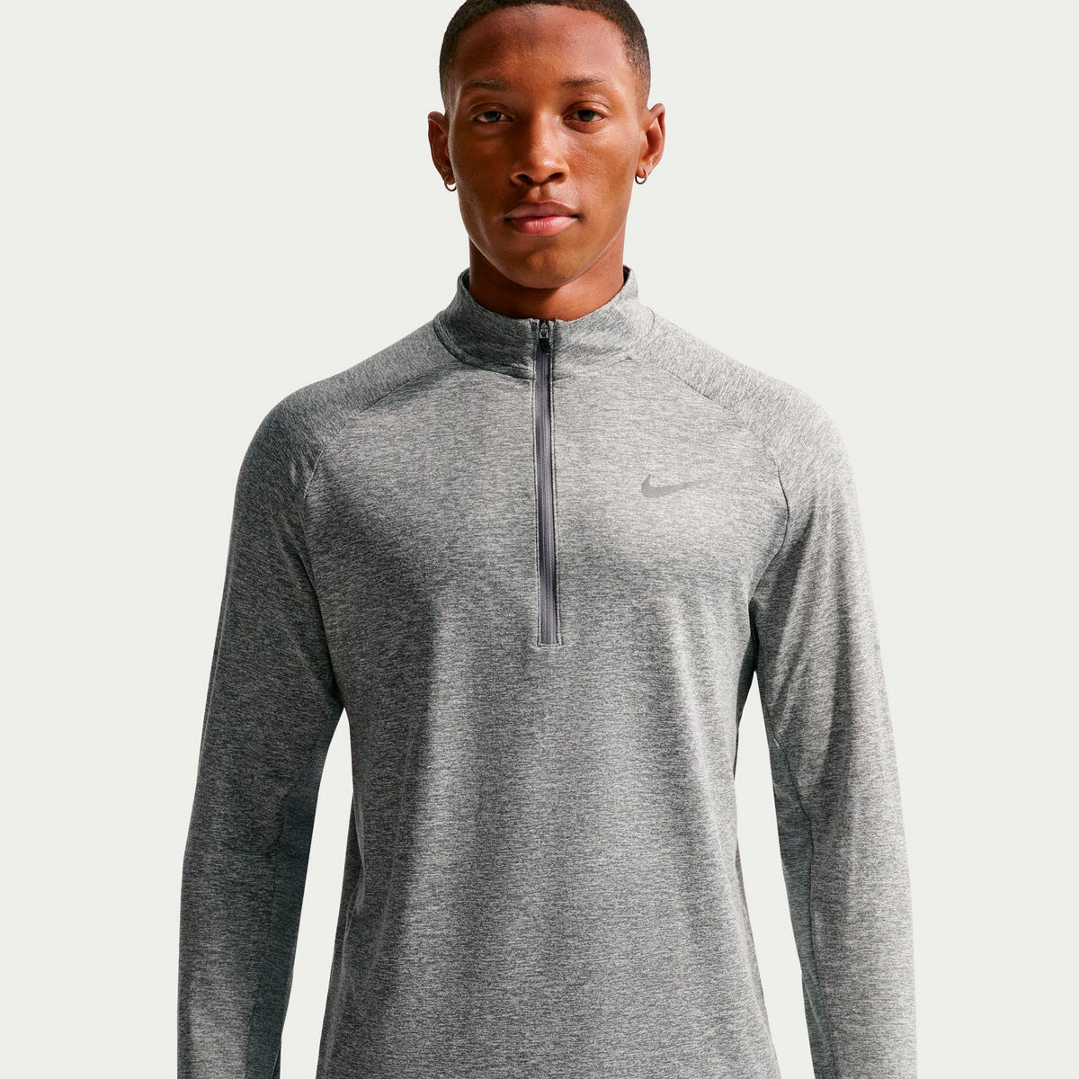 Nike Stride Half-Zip  Camiseta de running Hombres - gris, plateado