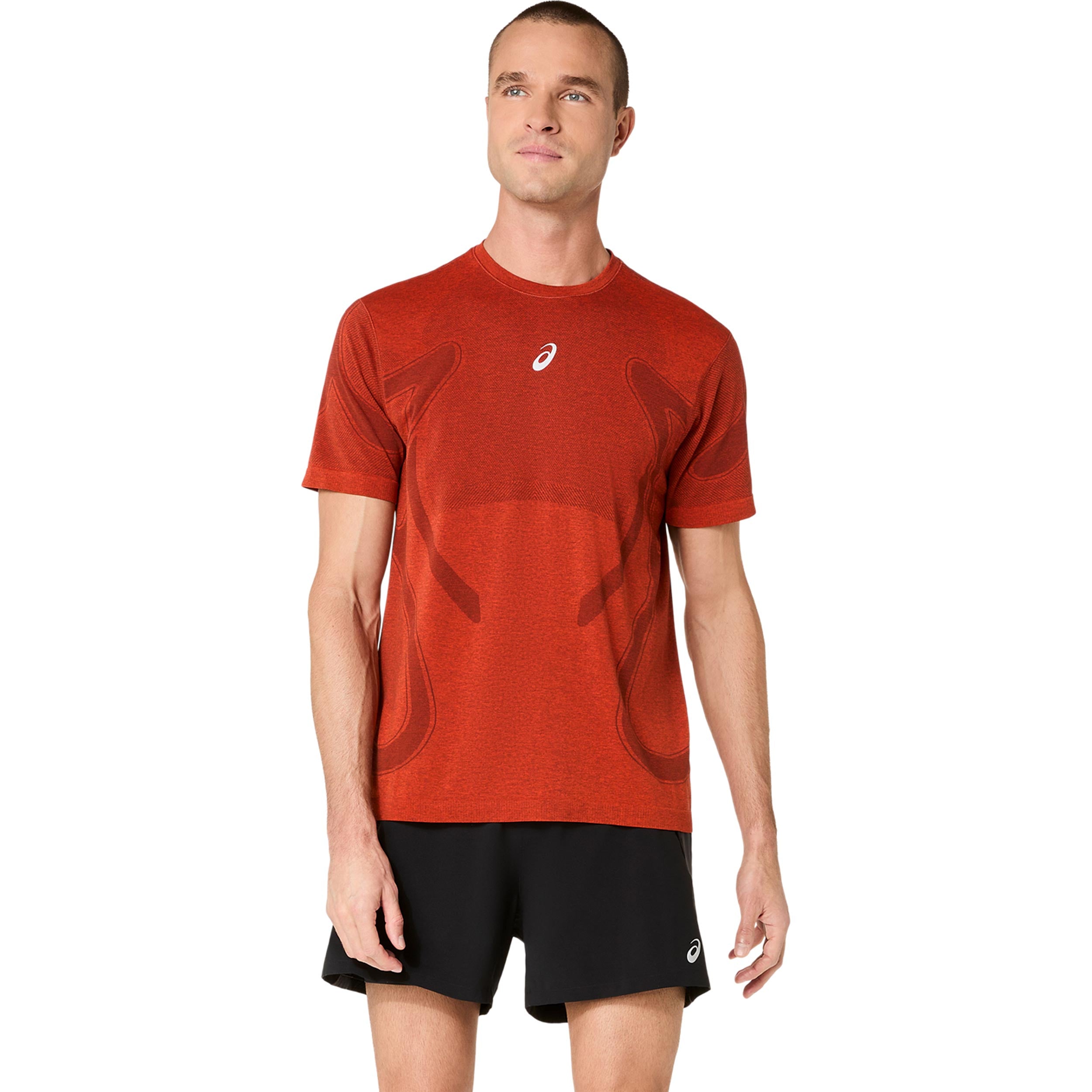 ASICS Road Seamless  Camiseta de running Hombres - rojo oscuro