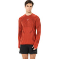 Road Seamless  Camiseta de running Hombres - rojo oscuro