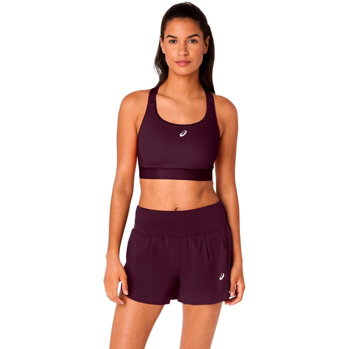 ASICS Road Compression  Sujetador deportivo Mujeres - rojo vino