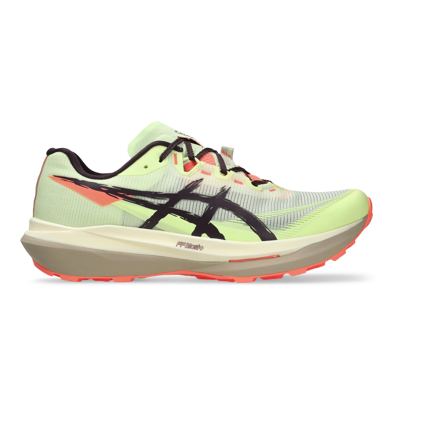 ASICS FUJISPEED 4 Zapatilla trail Unisex - amarillo neón, lila