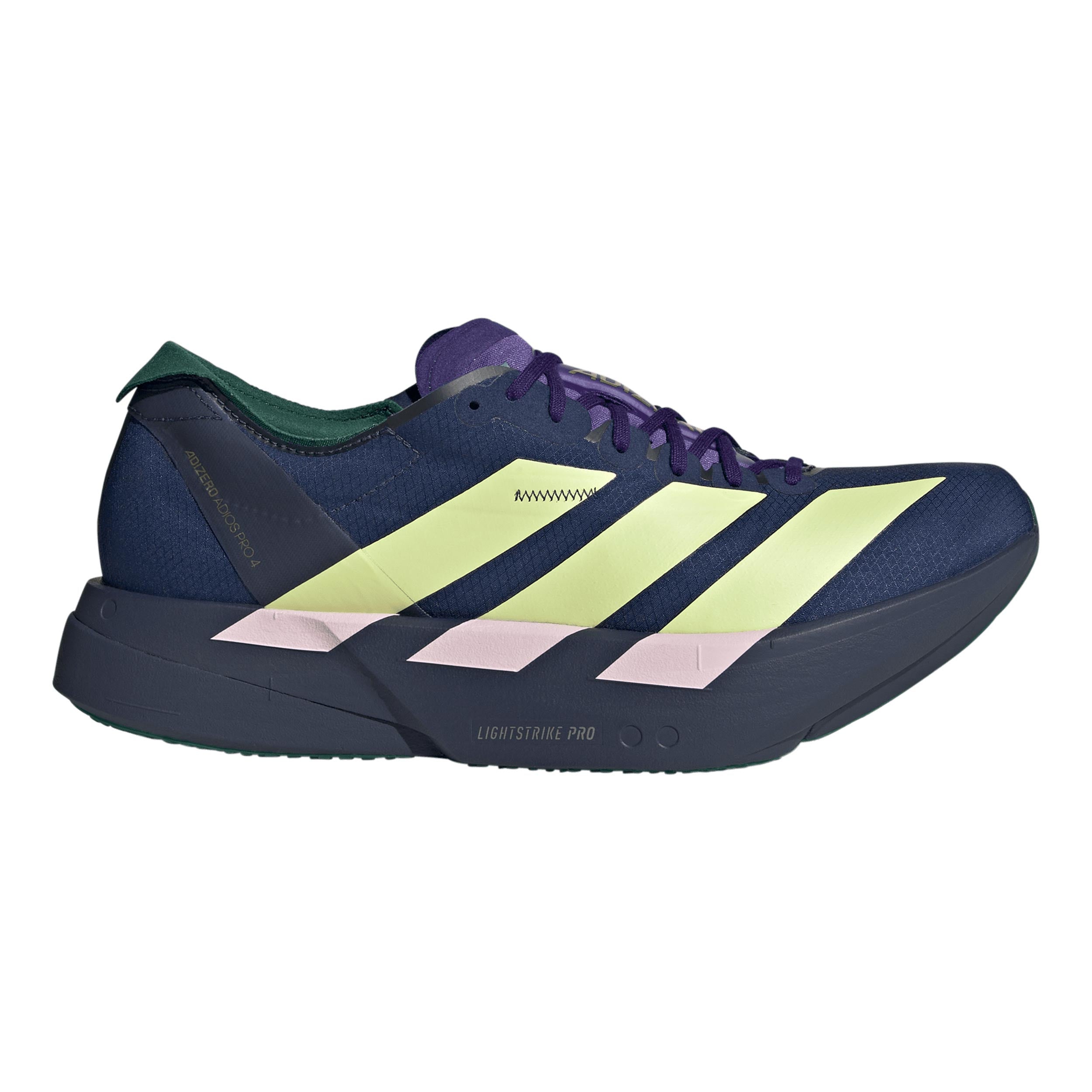 adidas adizero Adios Pro 4 Zapatilla de competición Hombres - azul oscuro, amarillo