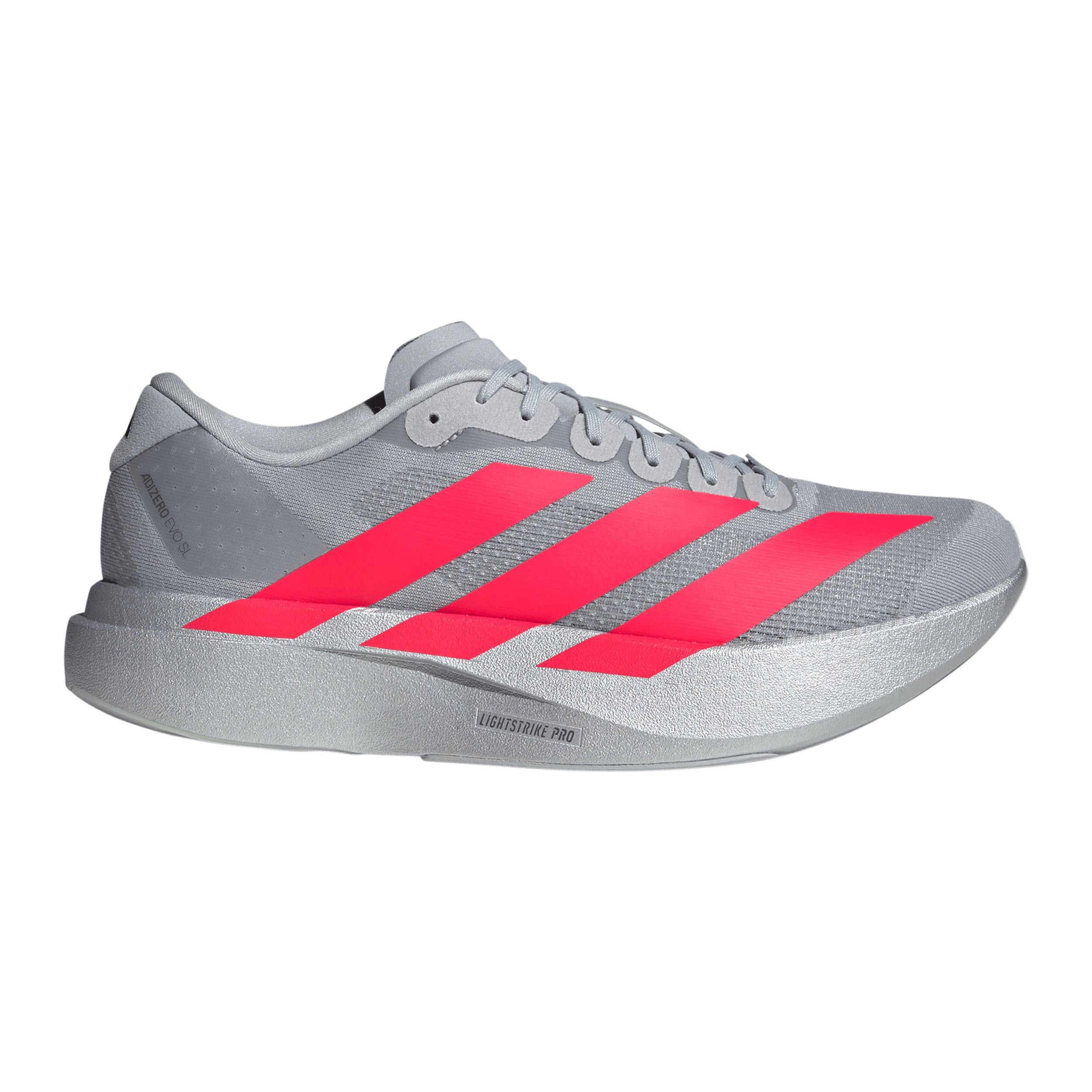 adidas adizero Evo SL Zapatilla de competición Hombres - gris, rojo