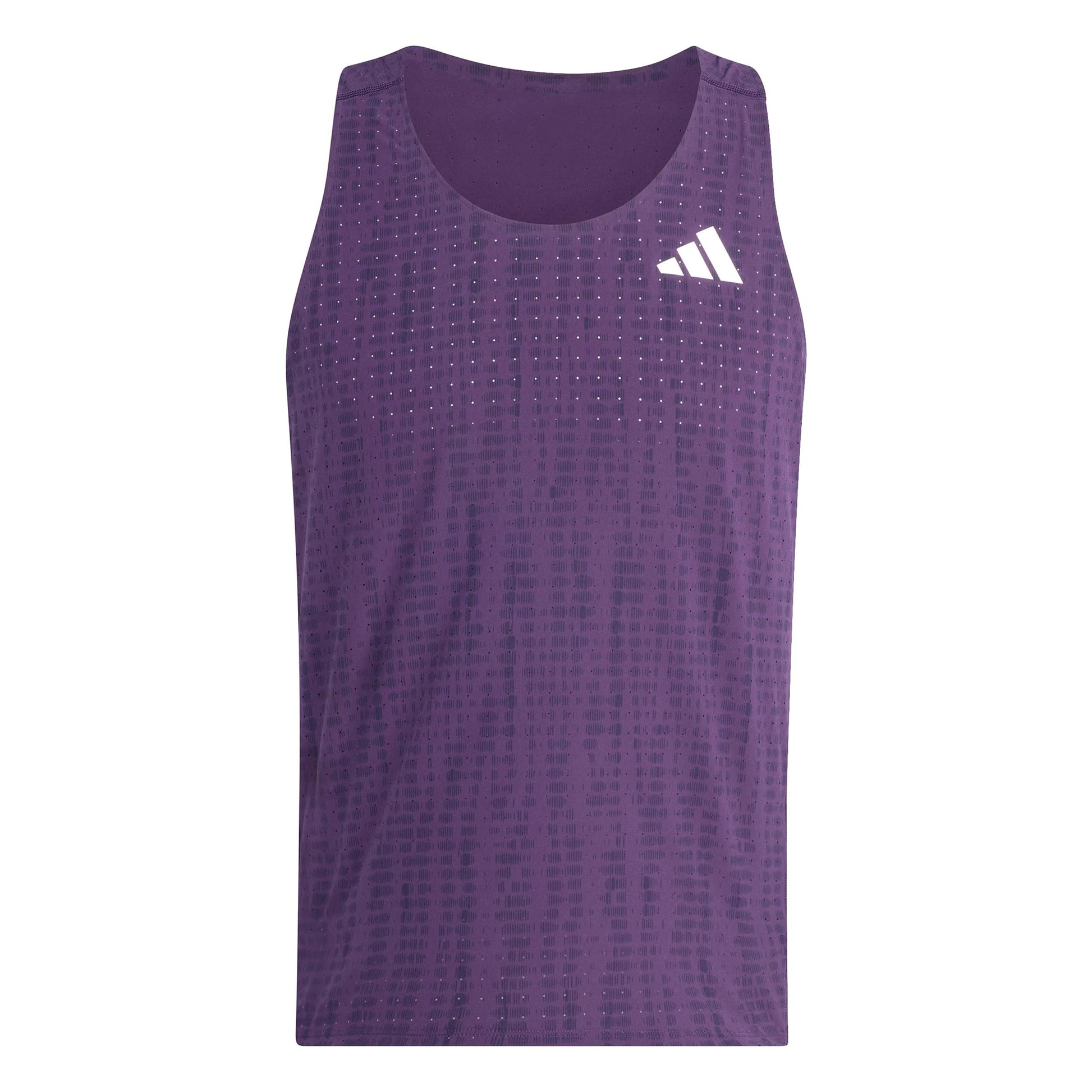 adidas adizero Camiseta de running Hombres-lila, azul