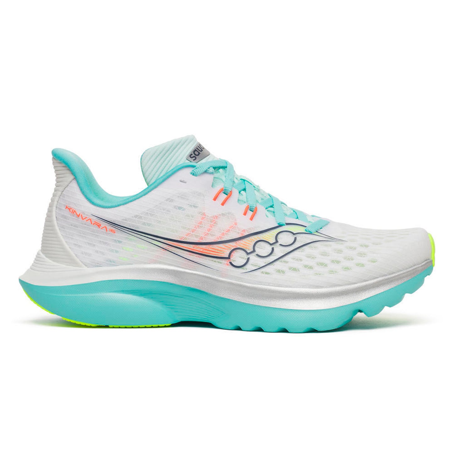 Saucony Kinvara 16 Zapatilla neutral Mujeres-blanco, turquesa