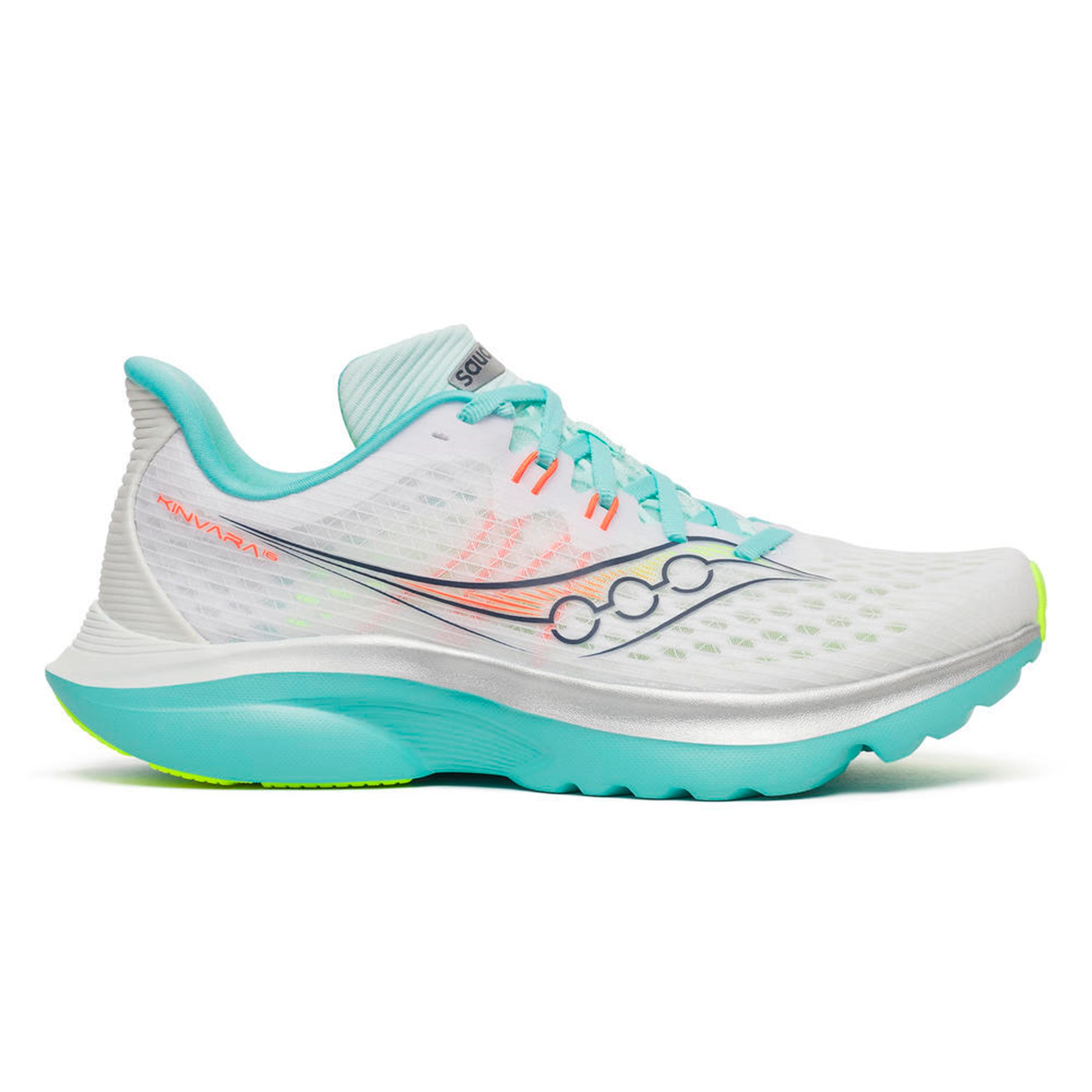 Saucony Kinvara 16 Zapatilla neutral Mujeres-blanco, turquesa
