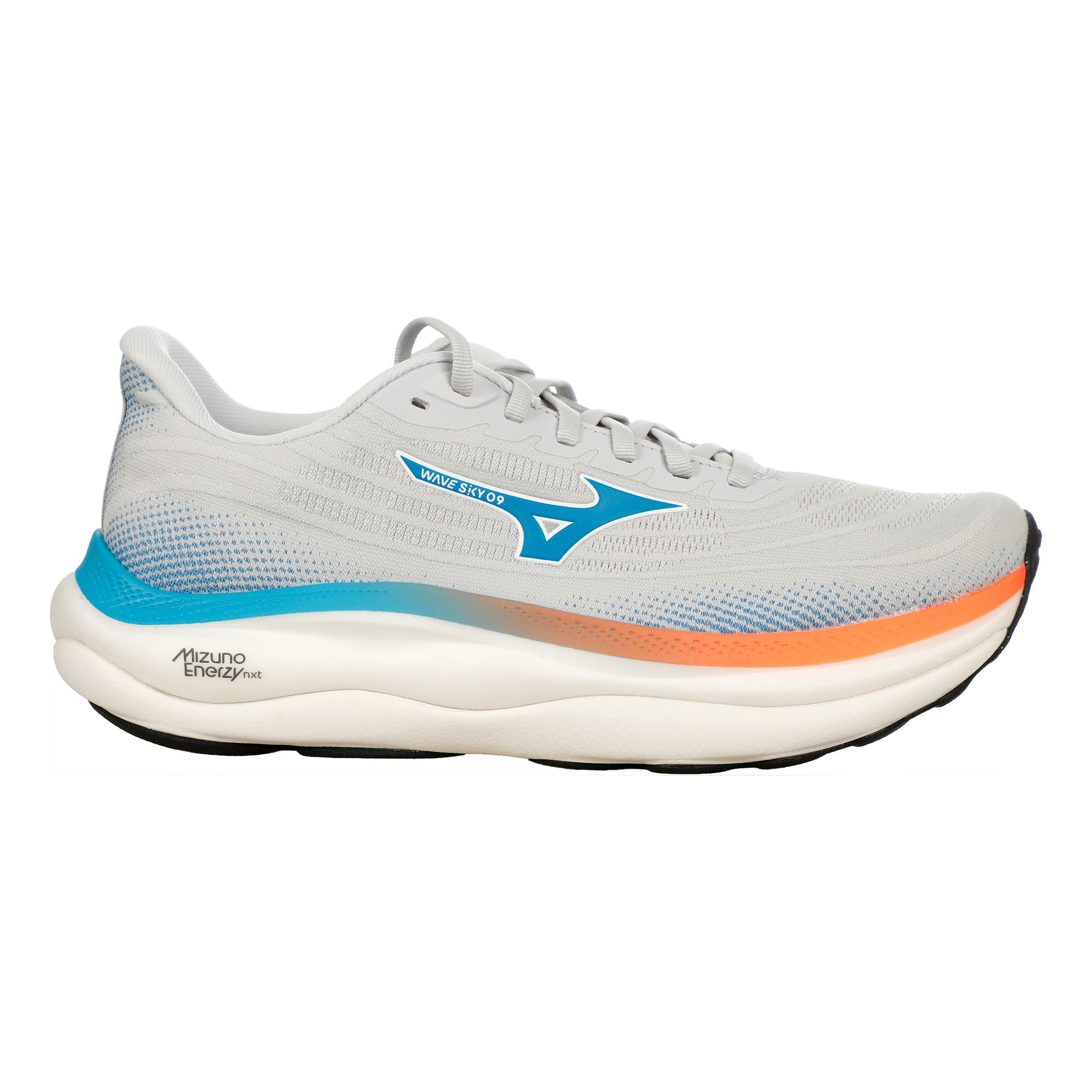 Mizuno Wave Sky 9  Zapatilla neutral Hombres - gris claro, naranja