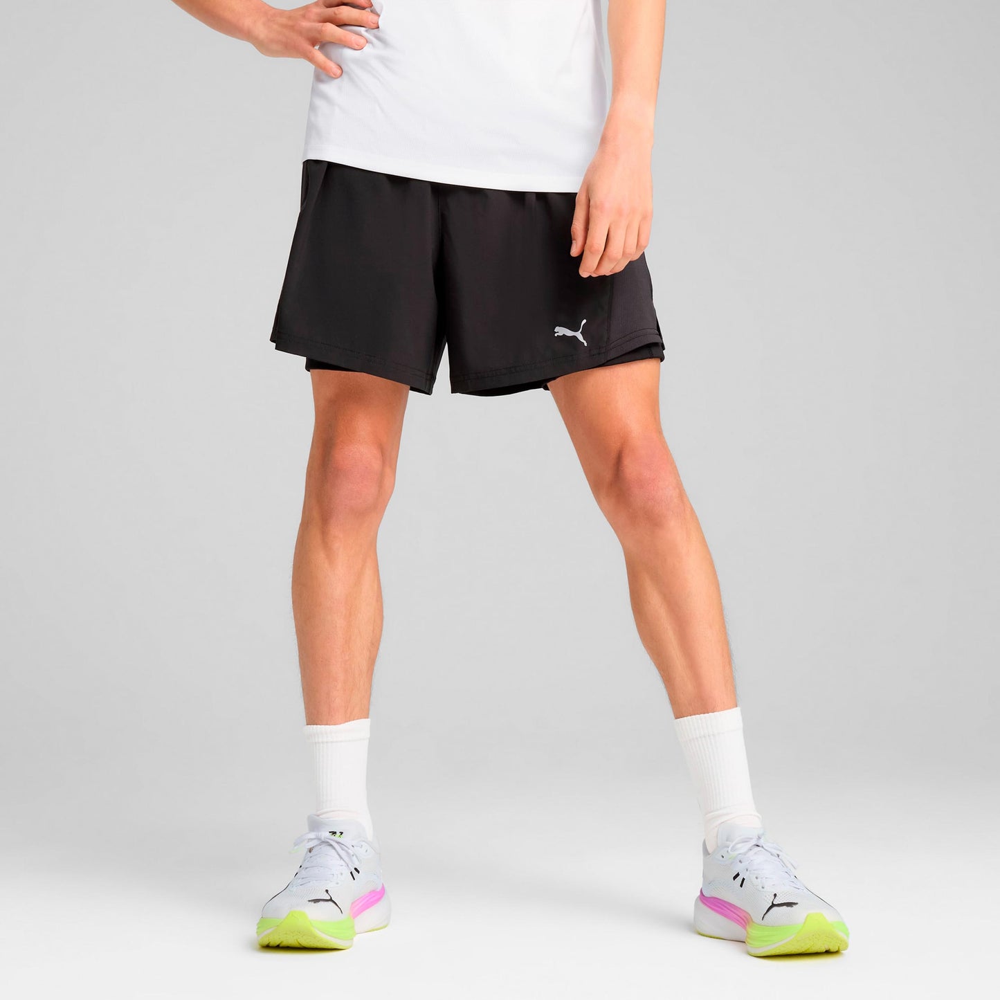 Puma Velocity 2in1 Pantalones cortos Hombres-negro