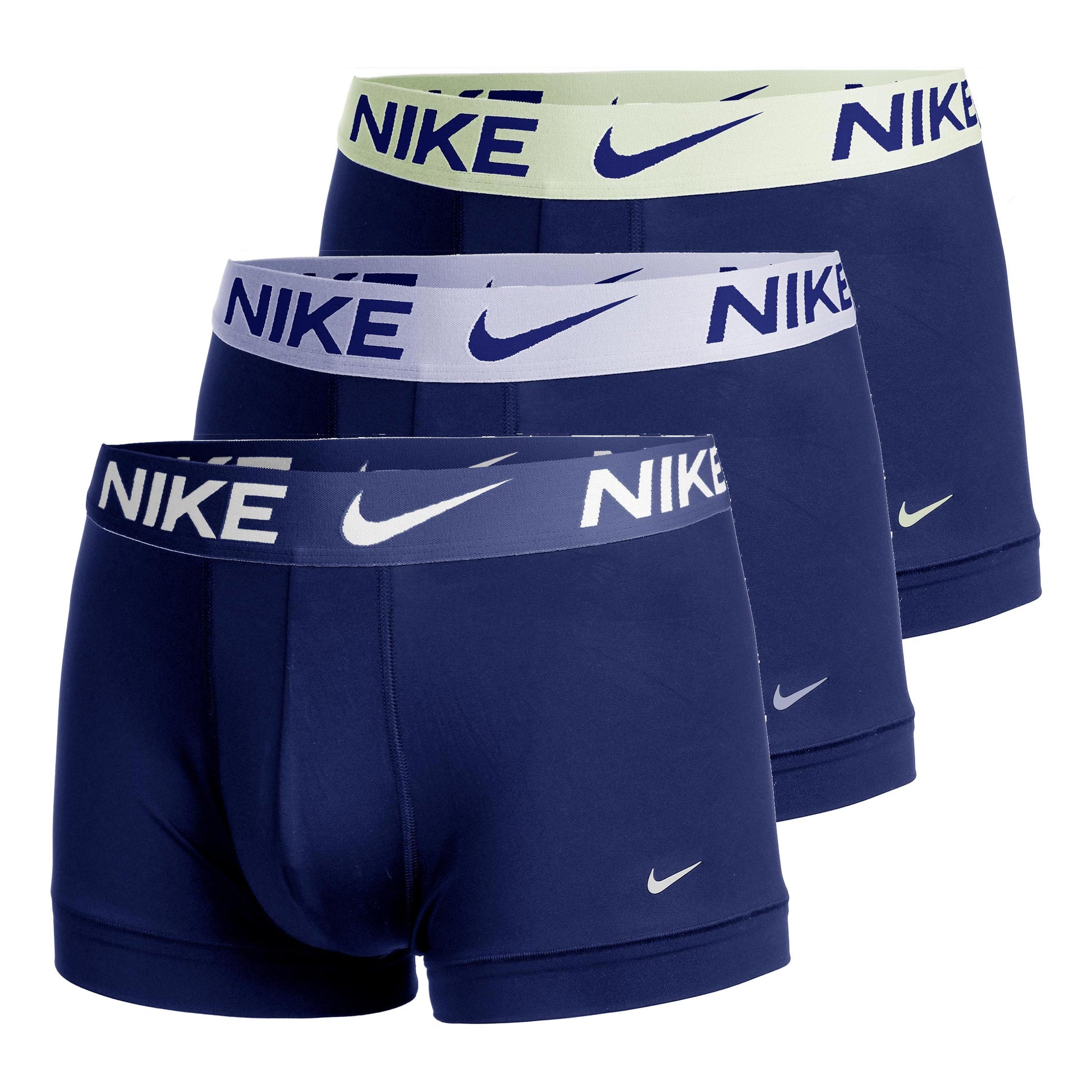 Nike Dri-Fit Essential Micro Trunk Calzoncillos tipo bóxer - Pack de 3 Hombres-azul, lila