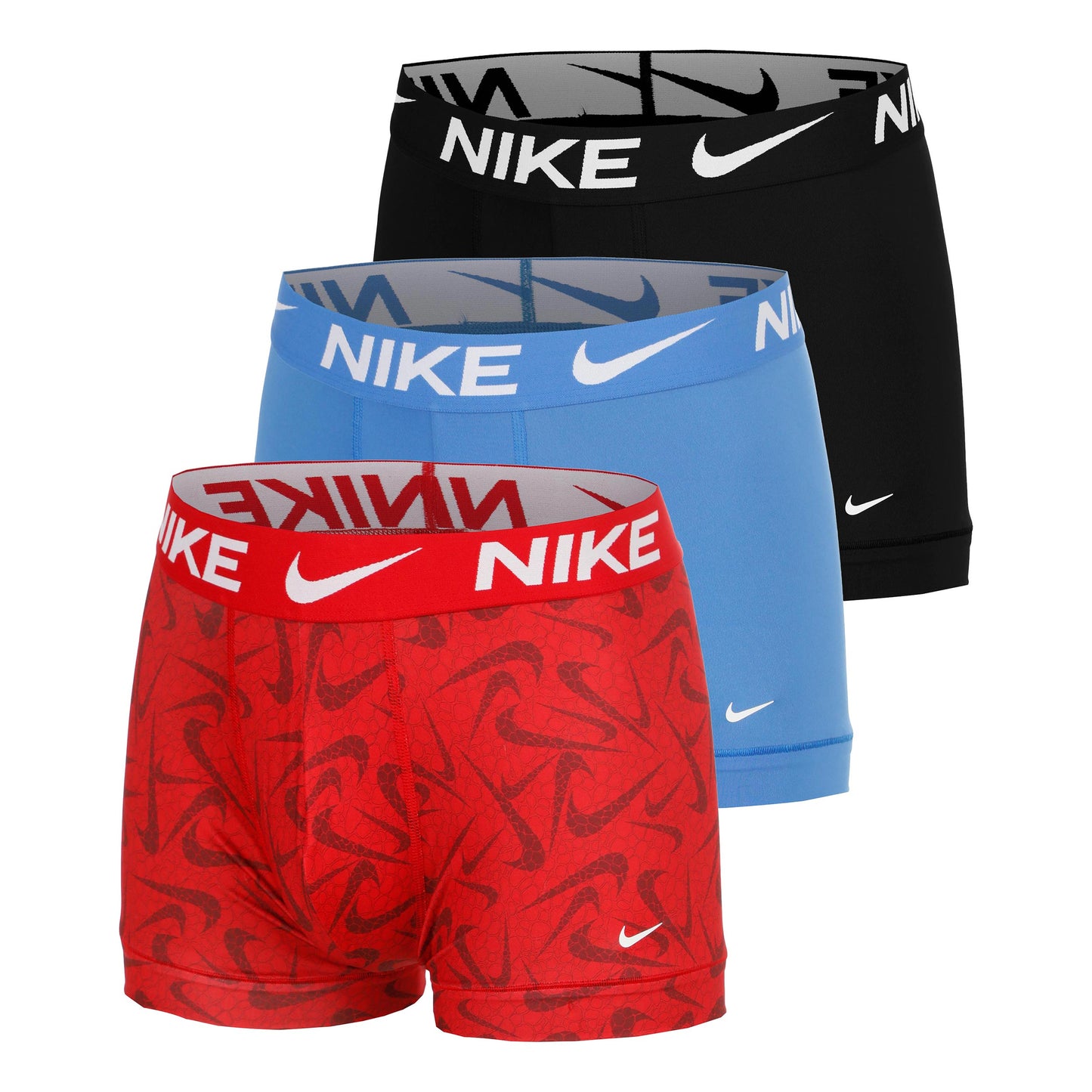 Nike Dri-Fit Essential Micro Trunk Calzoncillos tipo bóxer - Pack de 3 Hombres-rojo, azul
