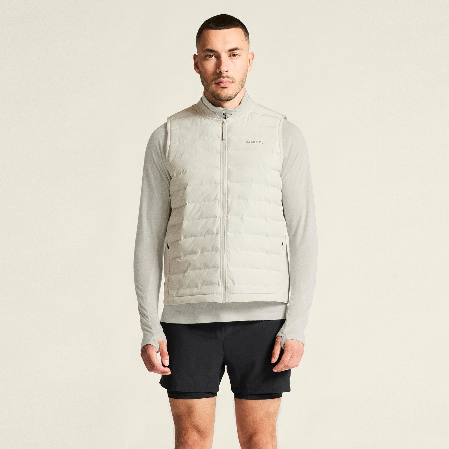 Craft SubZ Chalecos para correr Hombres - crema