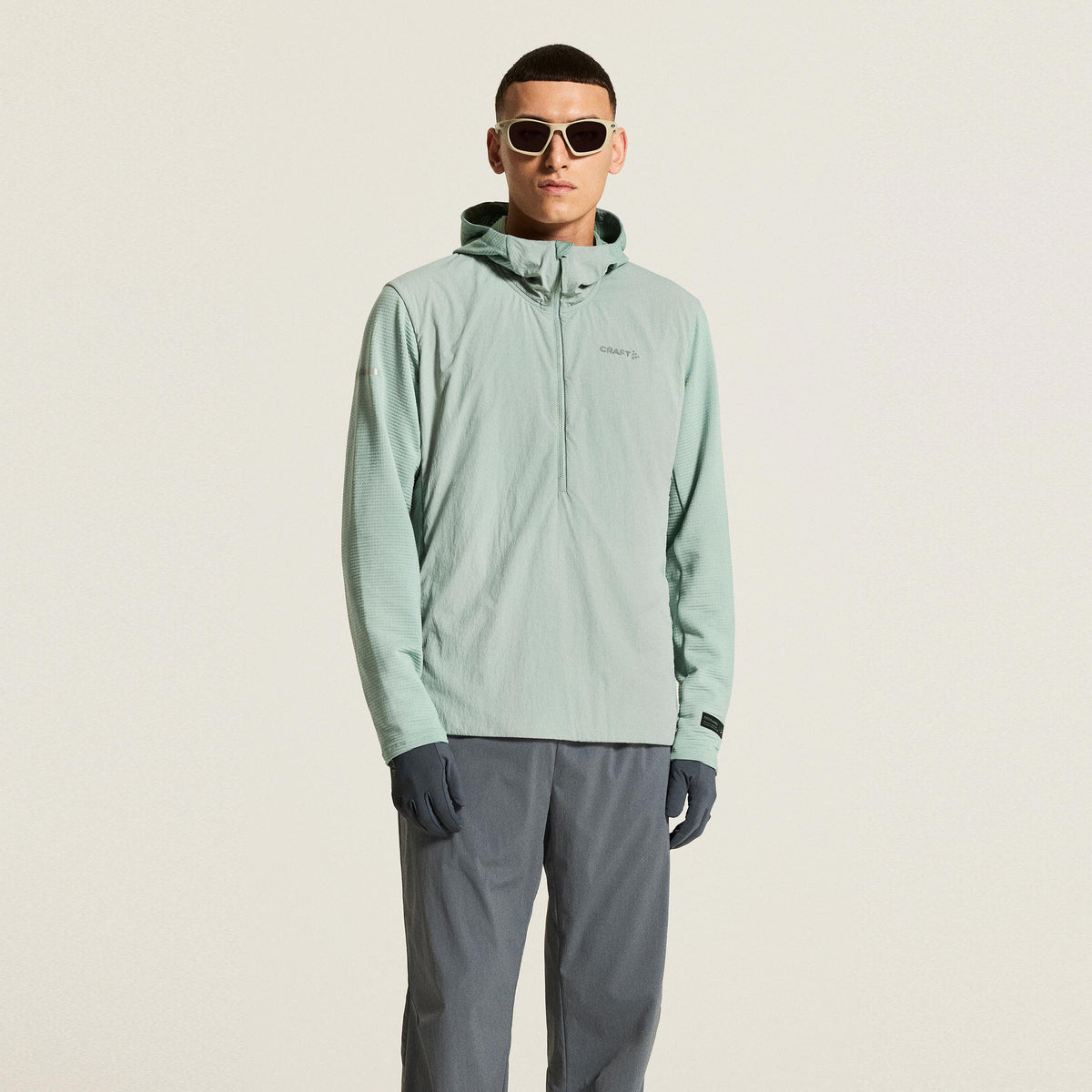 Craft SubZ Light Sudadera con cremallera Hombres - salvia