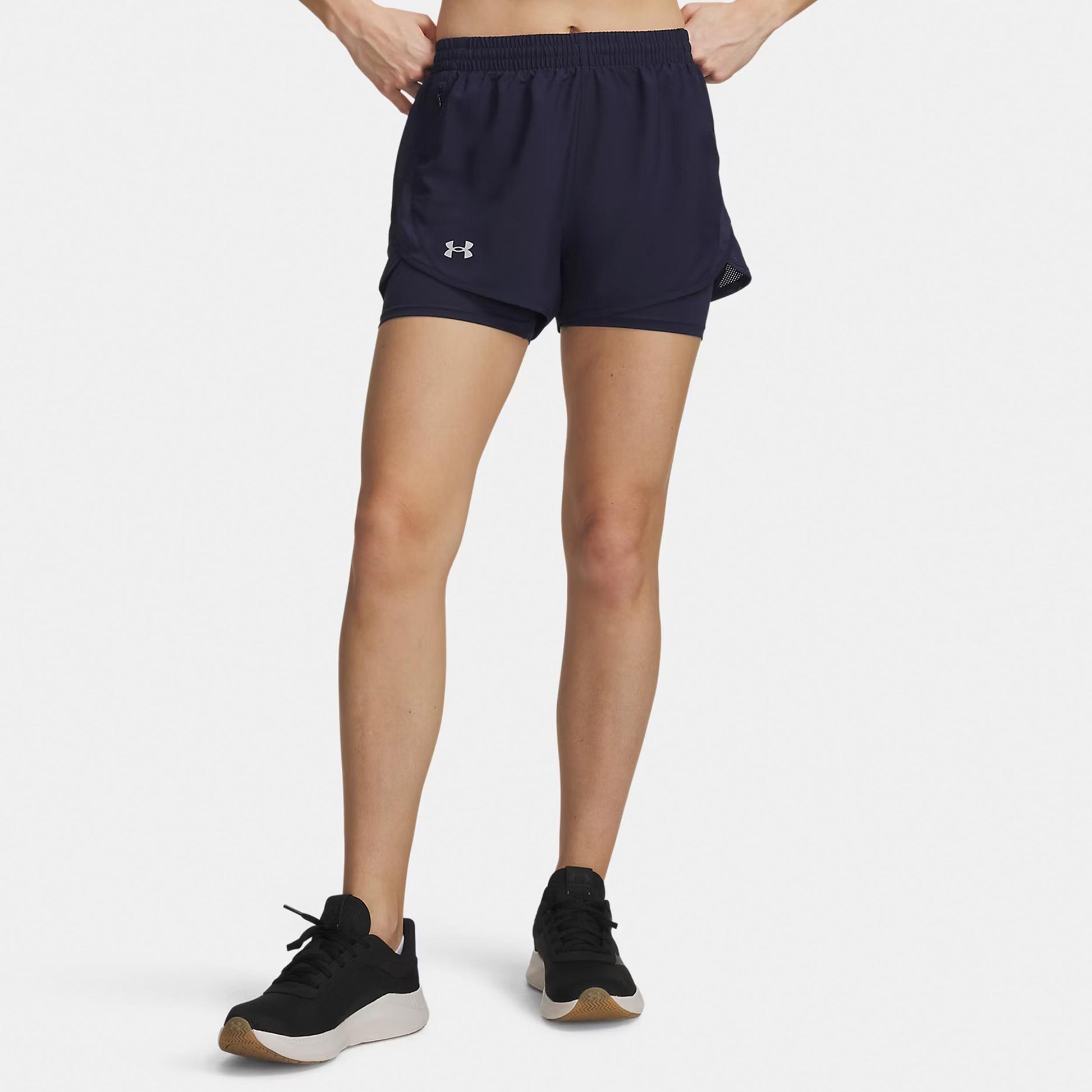 Under Armour Fly By 2in1  Pantalones cortos Mujeres - azul oscuro