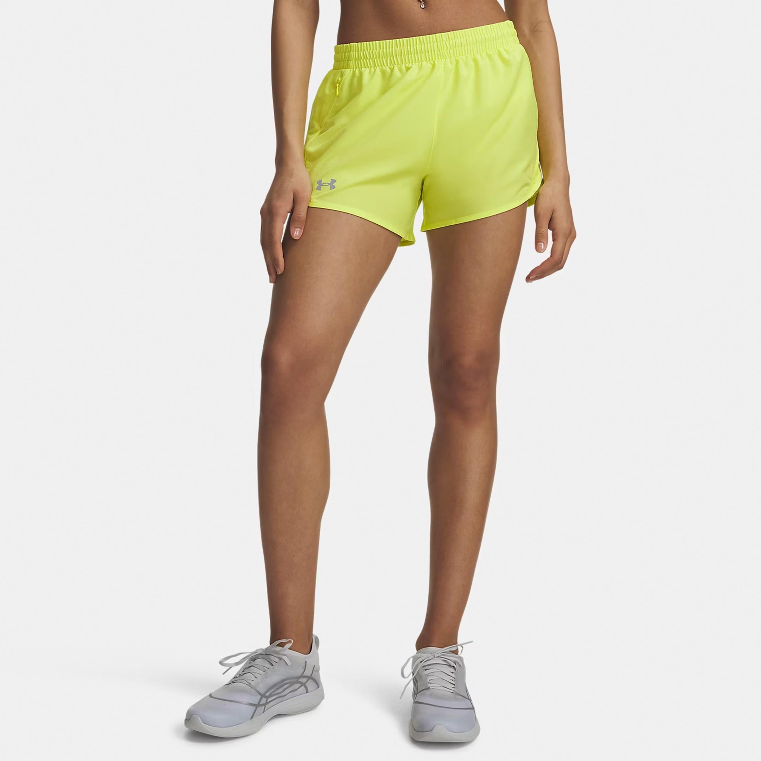 Under Armour Fly By 3in  Pantalones cortos Mujeres - amarillo