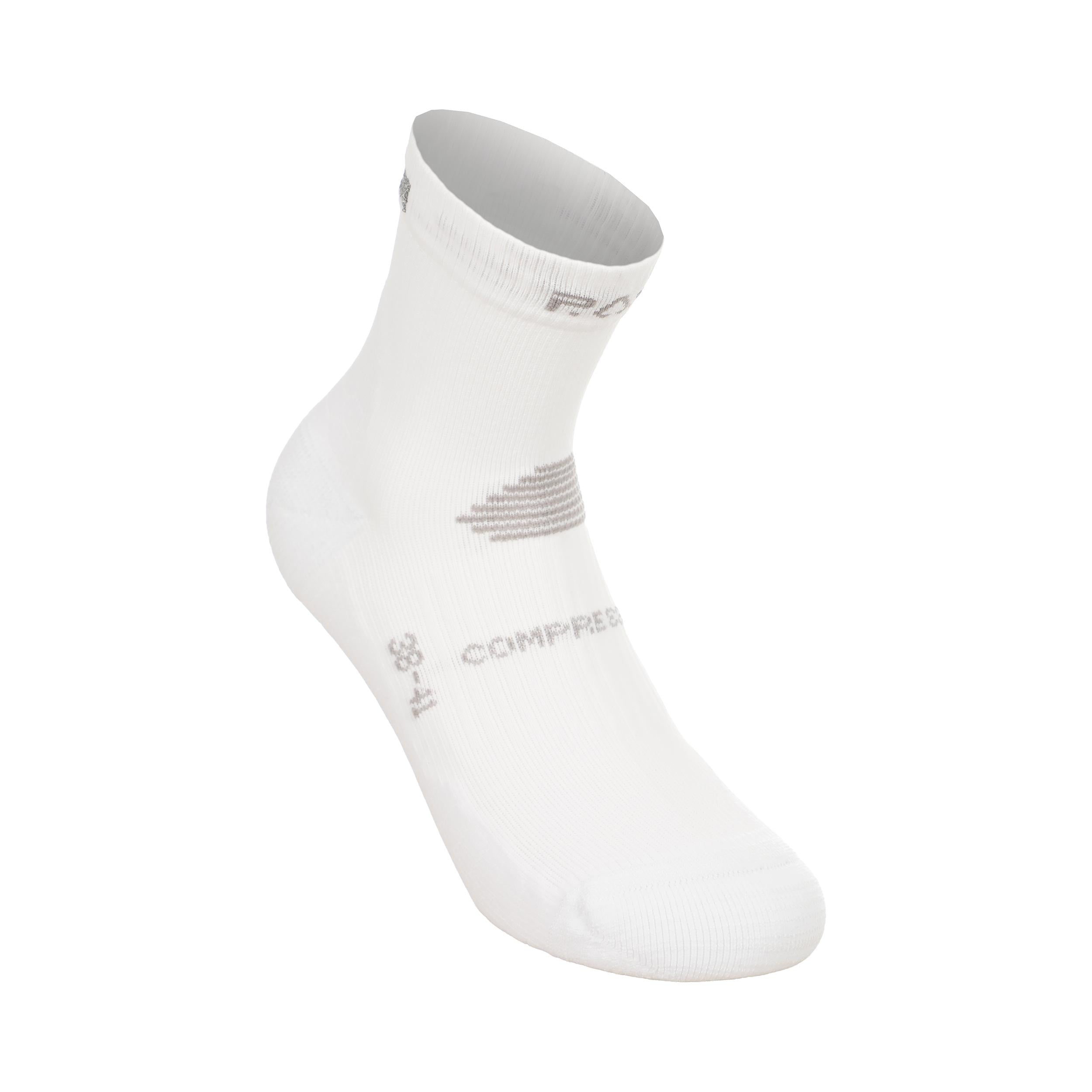 P.A.C. RN 6.2 Reflective Pro Mid Compression Calcetines de compresión Mujeres - blanco, blanco