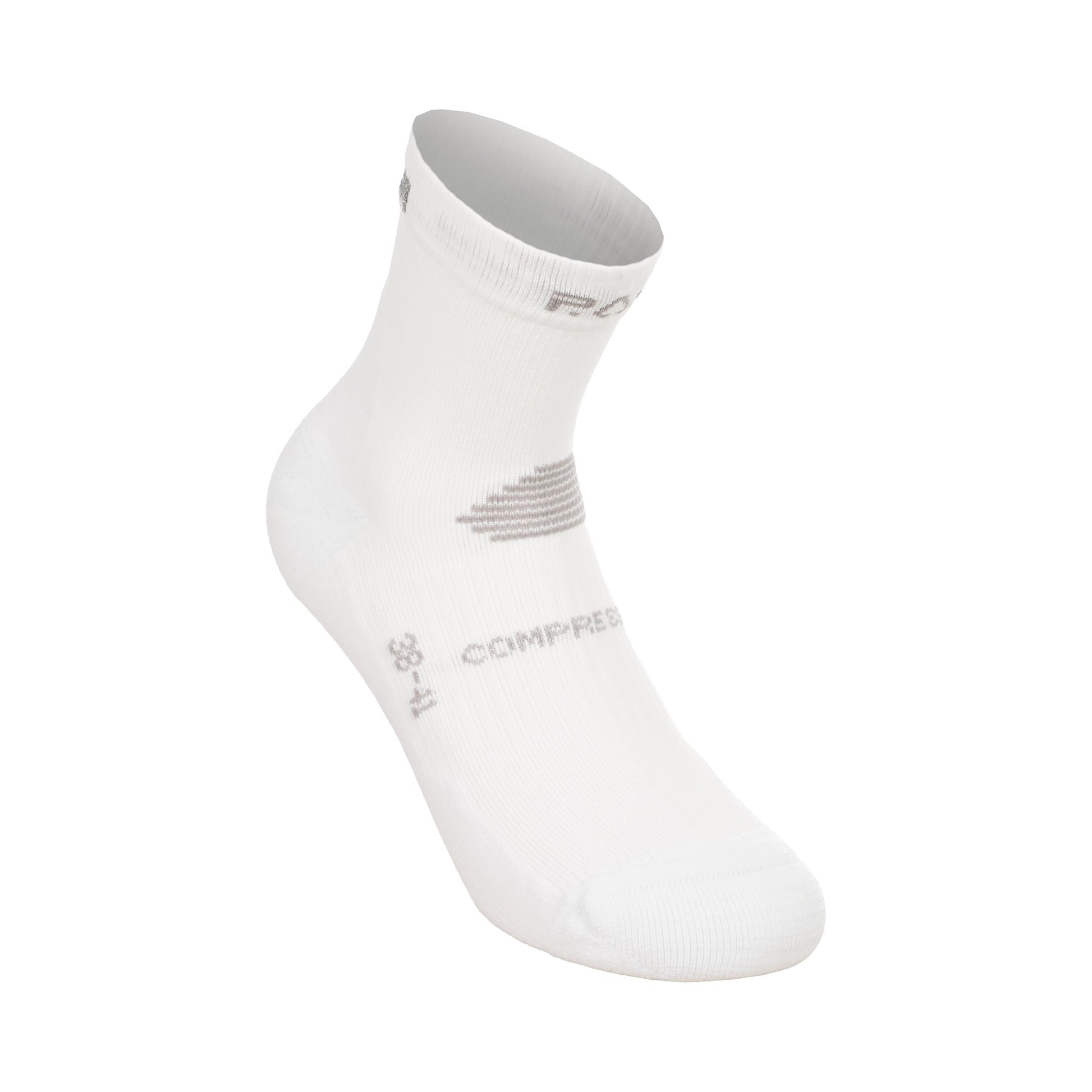 P.A.C. RN 6.2 Reflective Pro Mid Compression Calcetines de compresión Mujeres - blanco, blanco