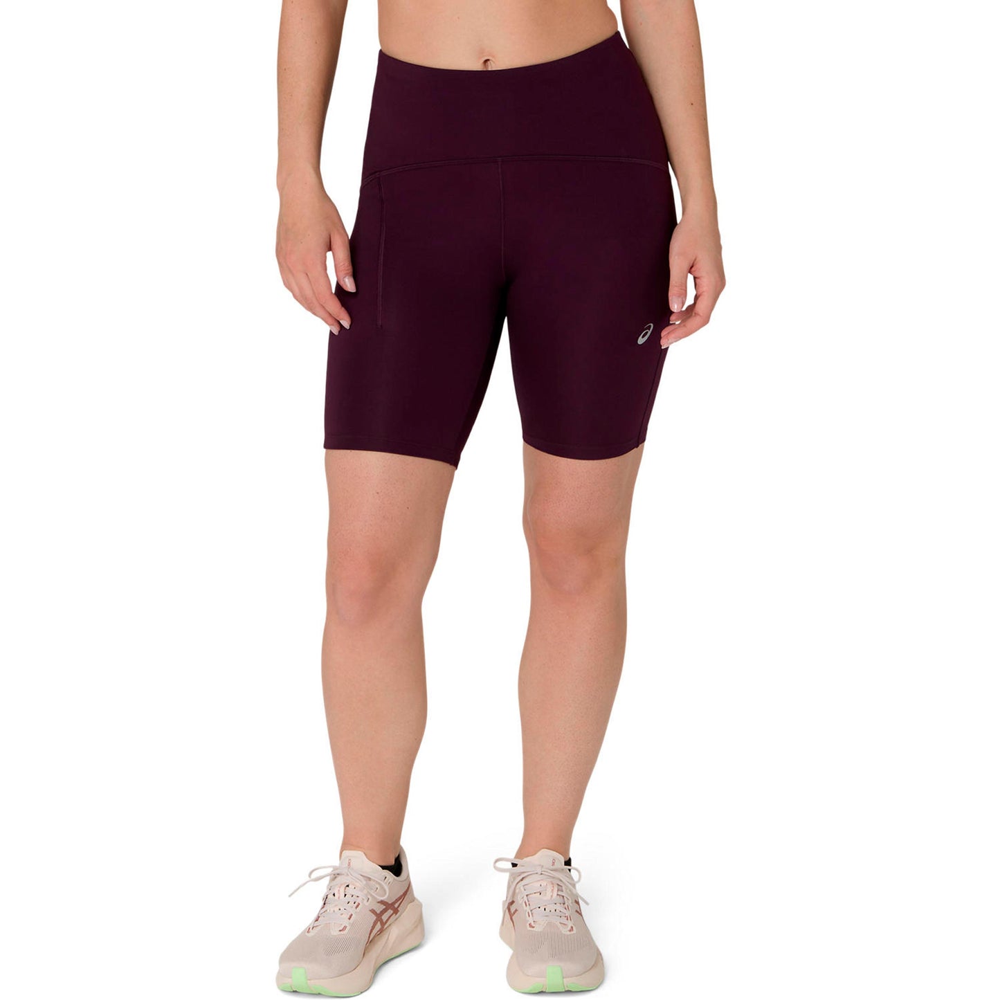 ASICS Road High Waist 8In  Mallas para correr Mujeres - rojo vino