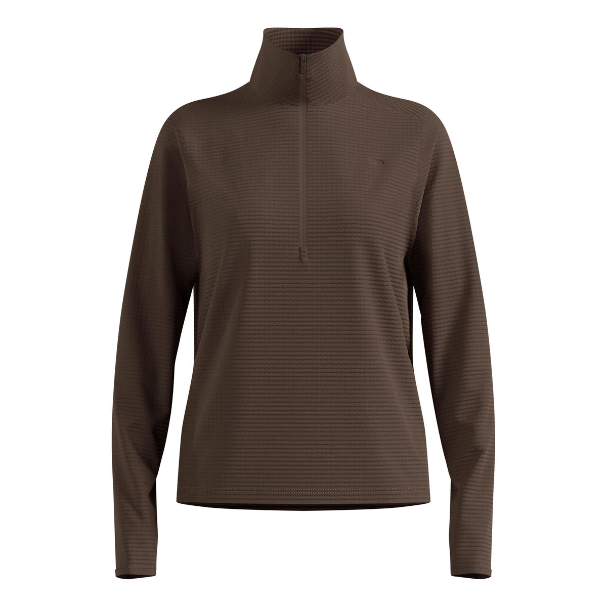 Odlo Essential Thermal Midlayer 1/2 Zip Camiseta de running Mujeres - marrón