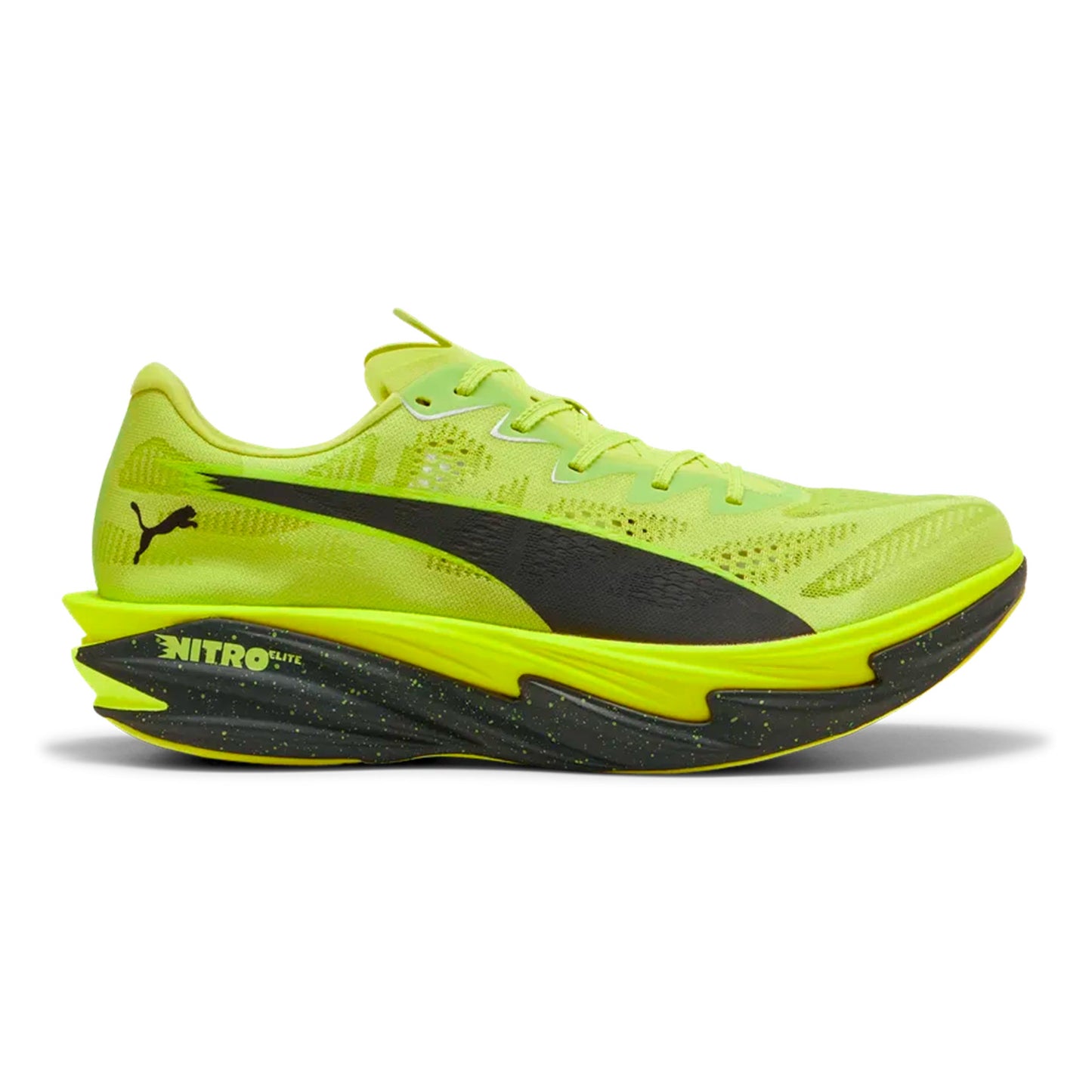 Puma Deviate Nitro Elite 4 Zapatilla de competición Hombres - lima, negro