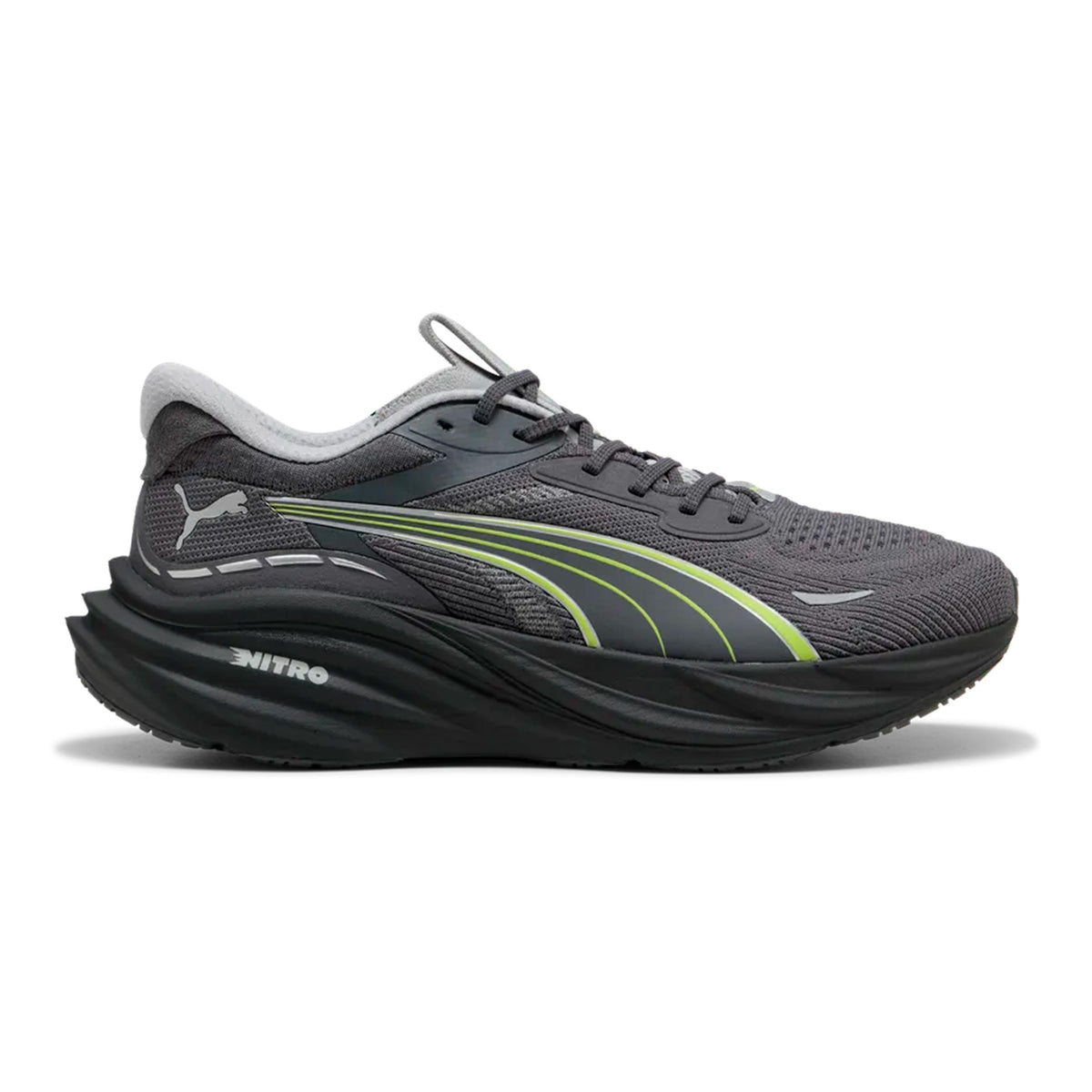 Puma Magnify Nitro 3 Zapatilla neutral Hombres - gris, amarillo neón