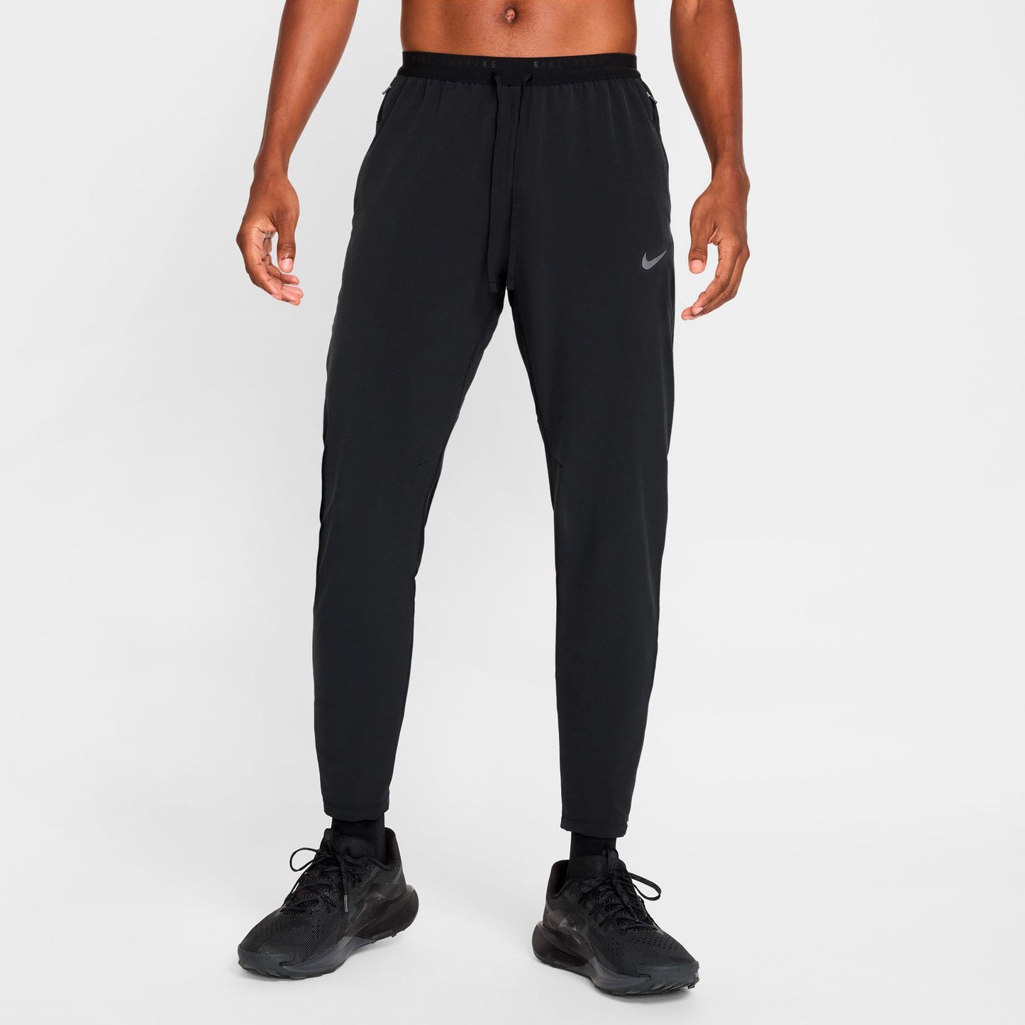 Nike Stride Pantalón largo Hombres - negro, plateado