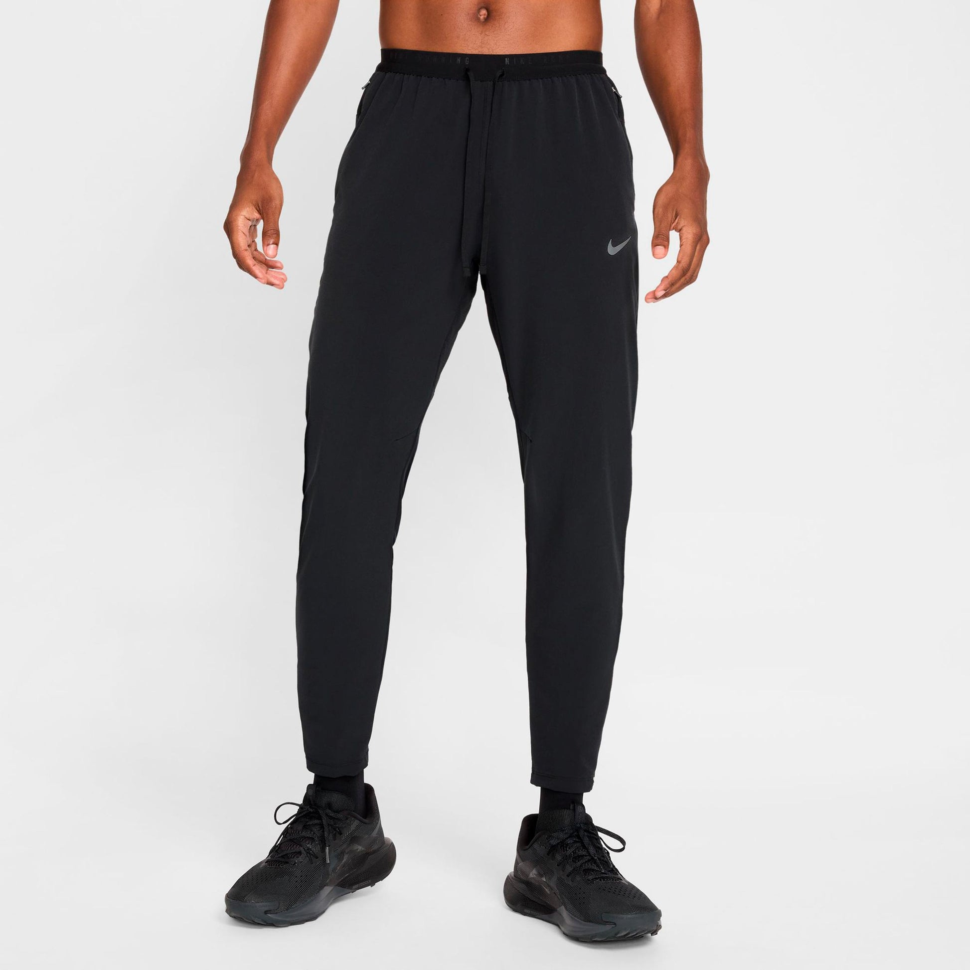 Nike Stride Pantalón largo Hombres - negro, plateado