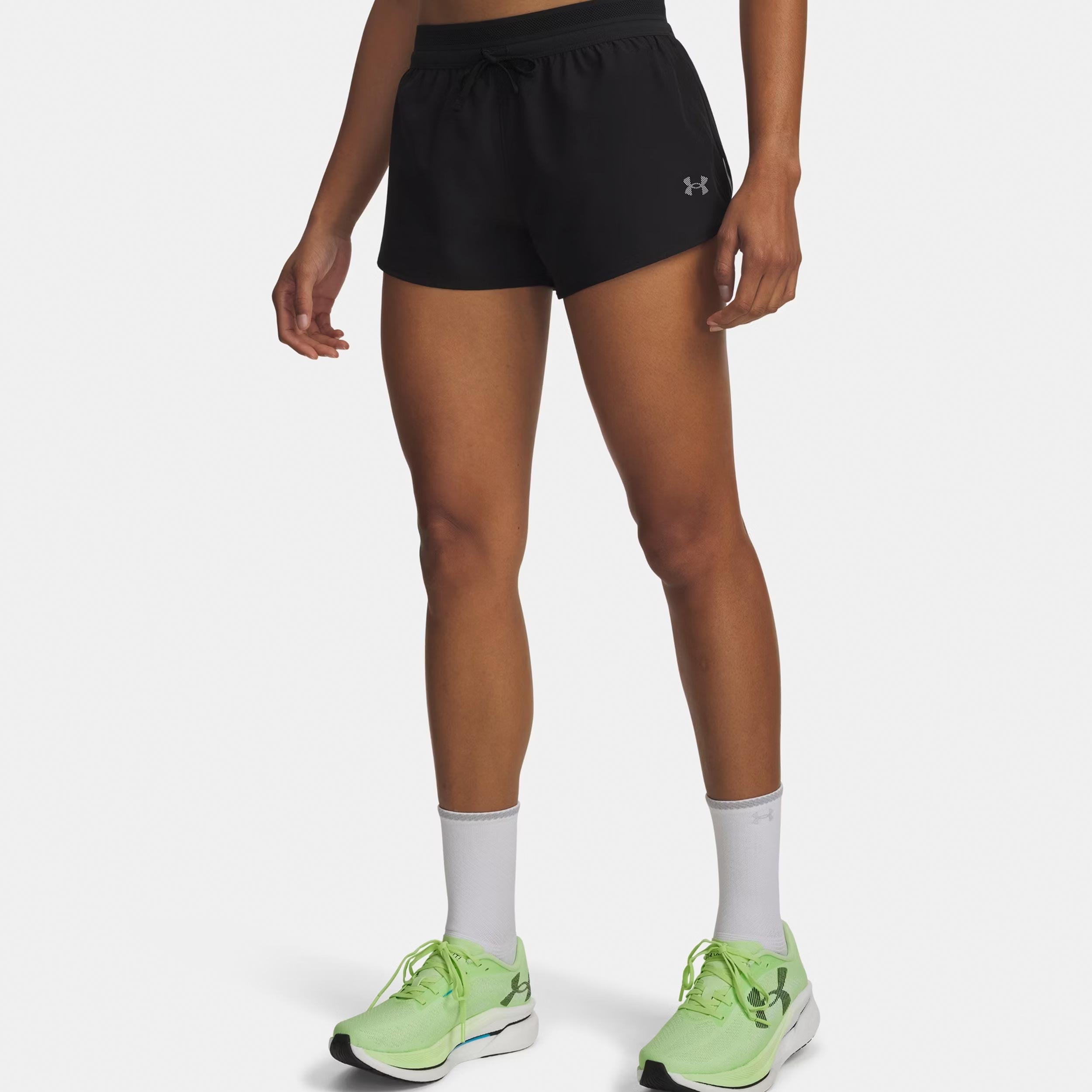 Under Armour Velociti Pro Vent s Pantalones cortos Mujeres-negro, plateado