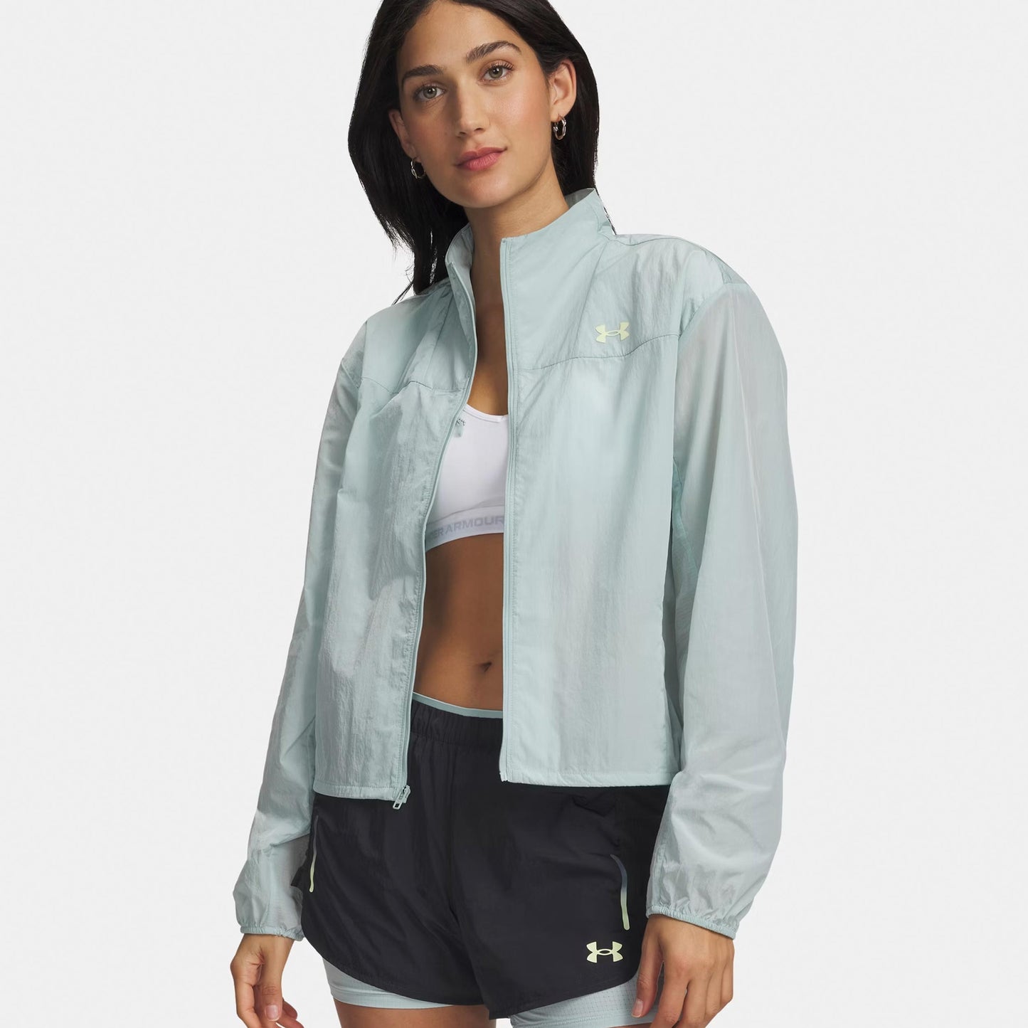 Under Armour Explor Trail Run Wind  Chaqueta para correr Mujeres-azul, verde claro