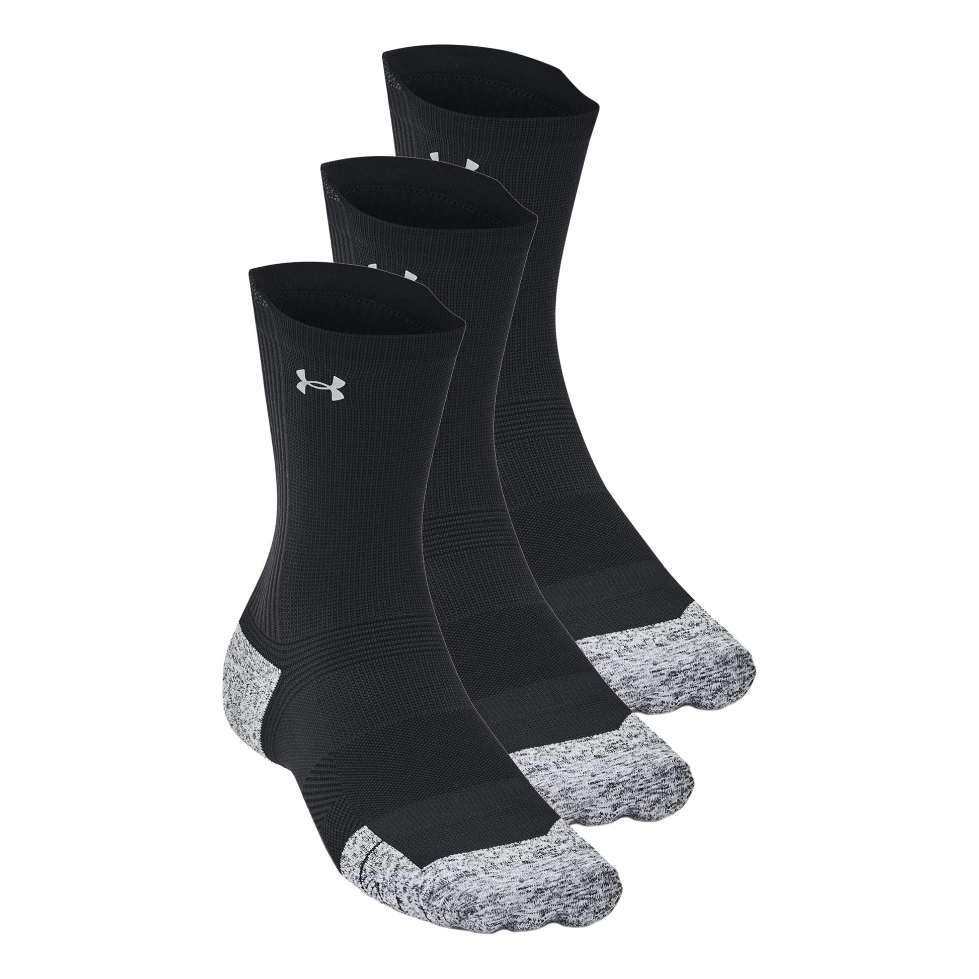 Under Armour Velociti Run Cush Crew 3pack Calcetines para correr Unisex - negro, negro