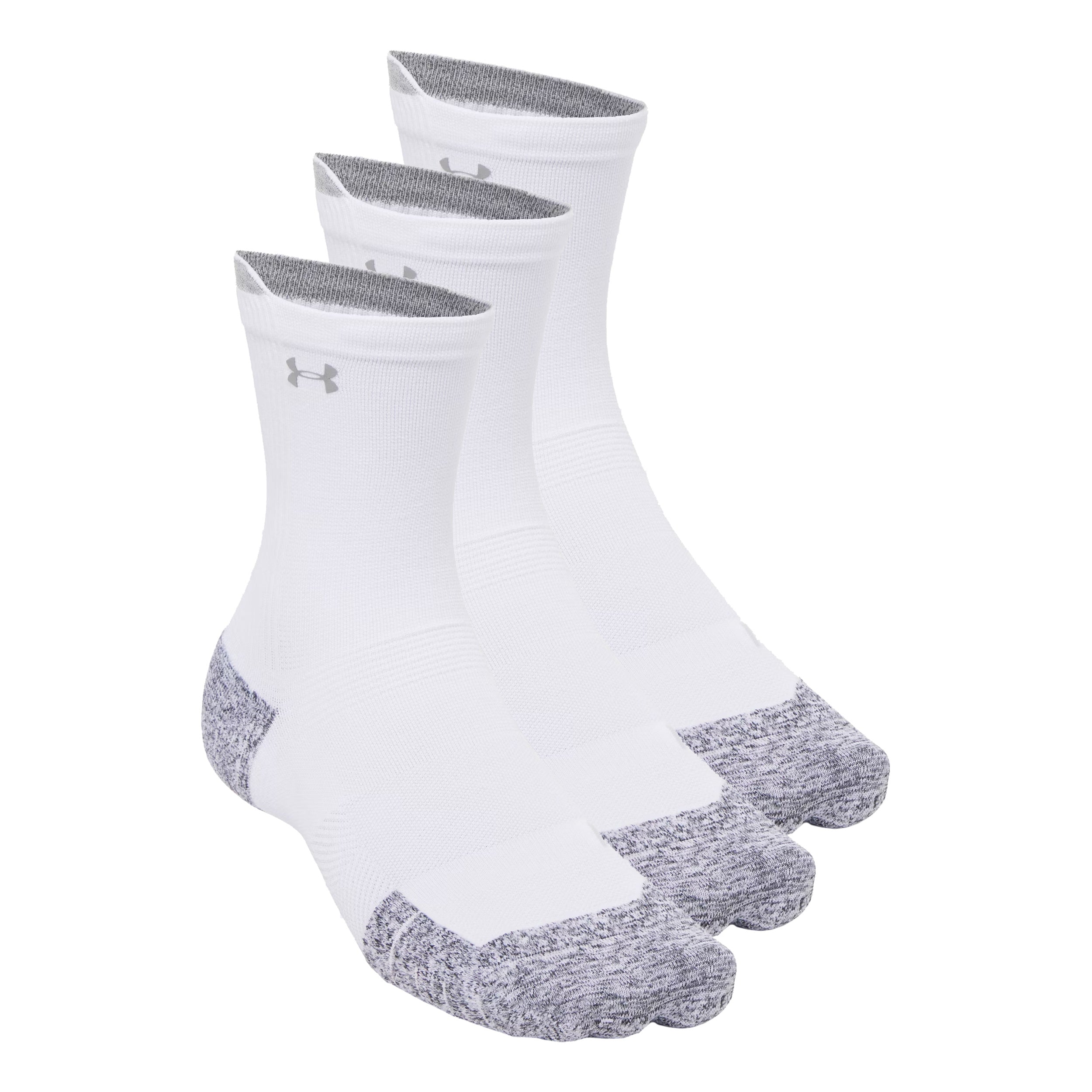 Under Armour Velociti Run Cush Crew 3pack Calcetines para correr Unisex - blanco, blanco