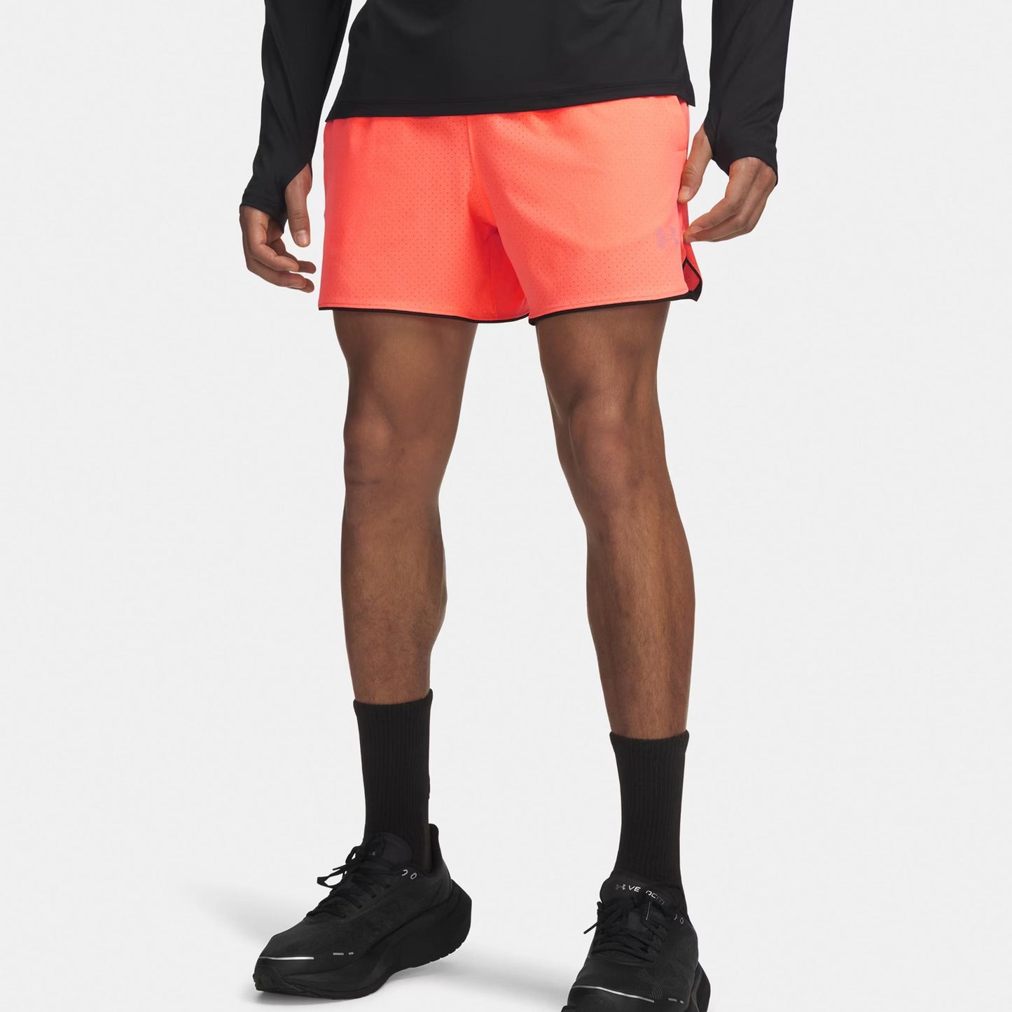 Under Armour Velociti Pro Vent 5in  Pantalones cortos Hombres - naranja, plateado