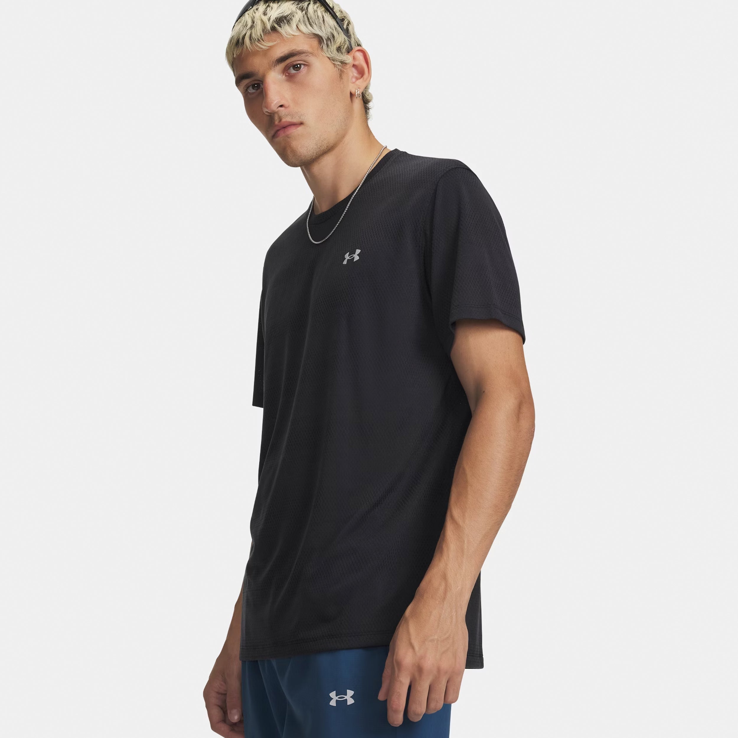 Under Armour Velociti  Camiseta de running Hombres - negro, plateado